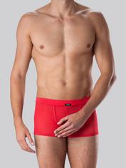 LHM Microfiber & Mesh Boxer Shorts, Red, hi-res