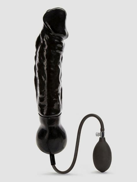Gros gode réaliste gonflable 28 cm, Cock Locker, Noir, hi-res