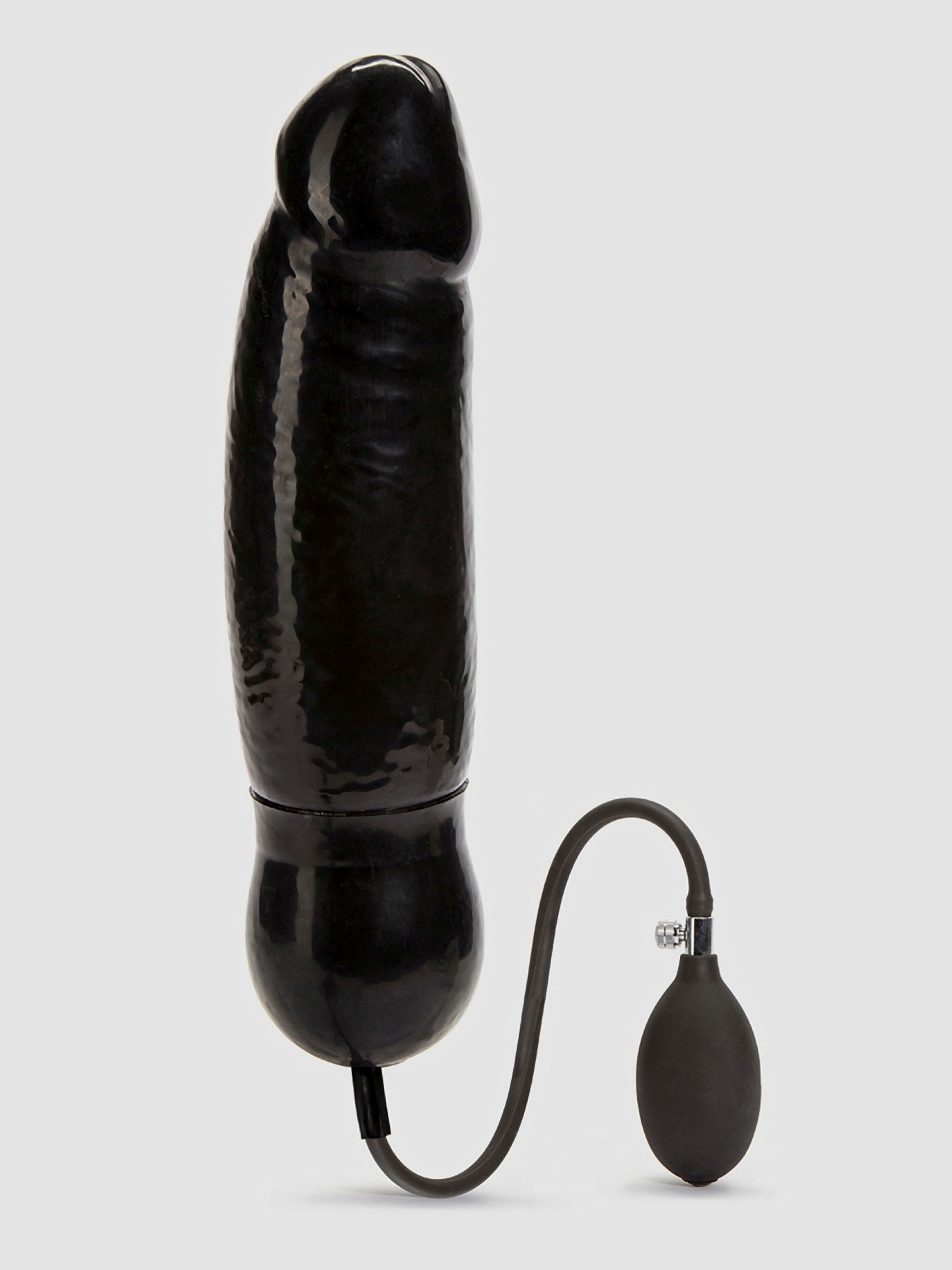 Cock Locker Inflatable Monster Realistic Dildo 11 Inch, Black, hi-res