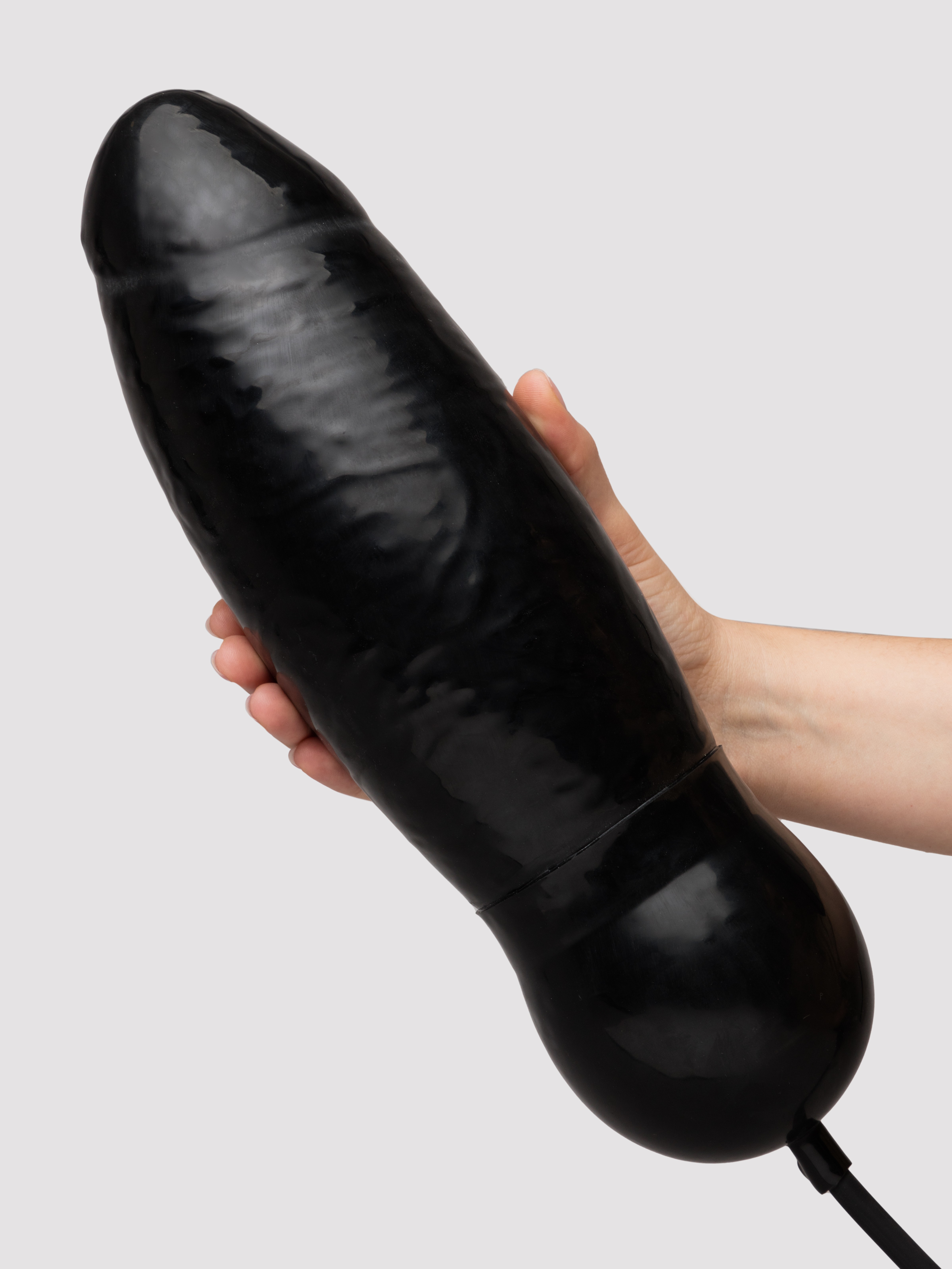 Cock Locker Inflatable Monster Realistic Dildo 11 Inch, Black, hi-res