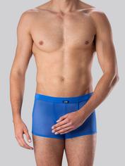 LHM Microfiber & Mesh Boxer Shorts, Blue, hi-res