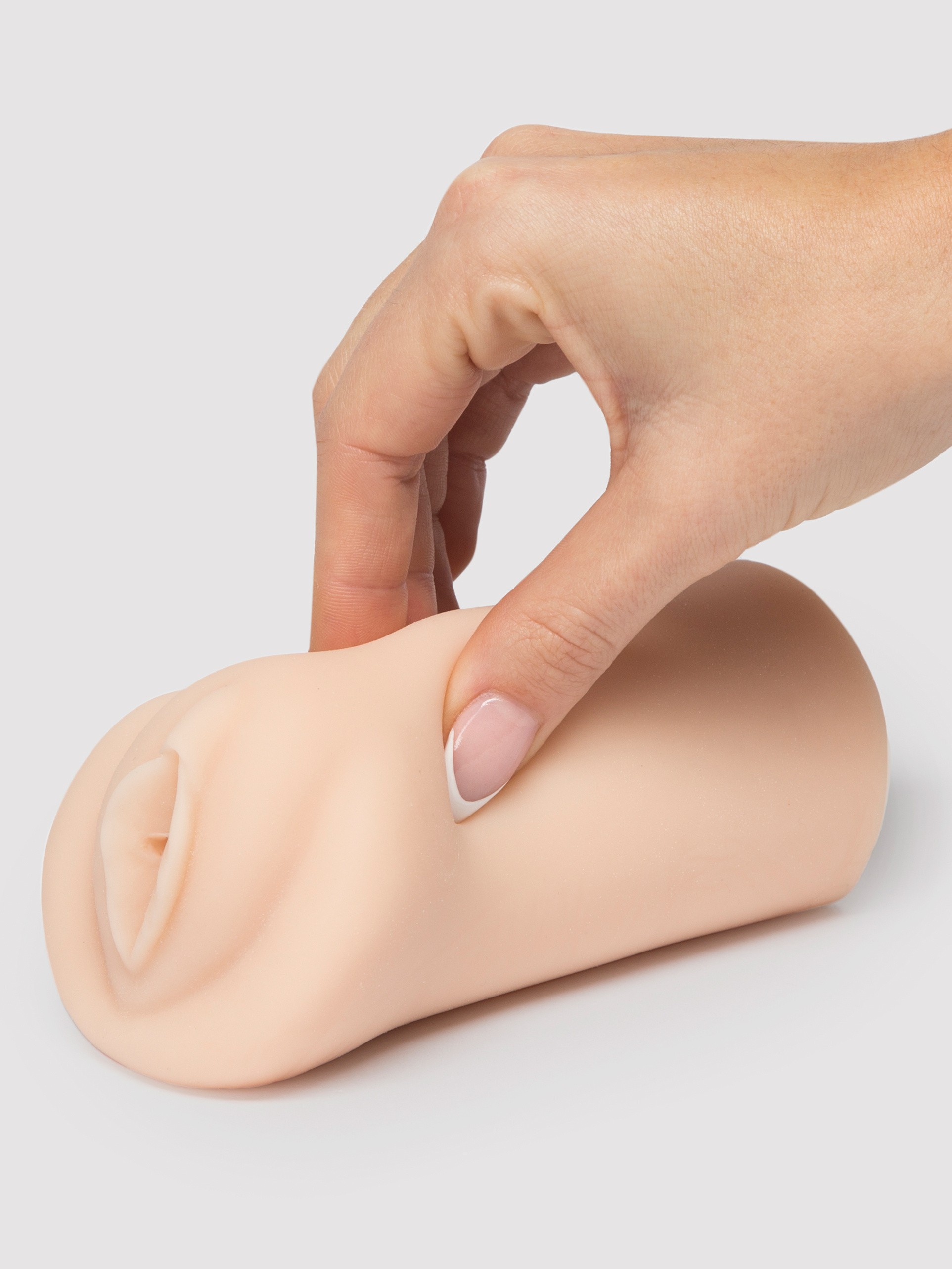 THRUST Pro Mini Lea Super Ribbed and Bumps Pocket Pussy 316g, Flesh Pink, hi-res