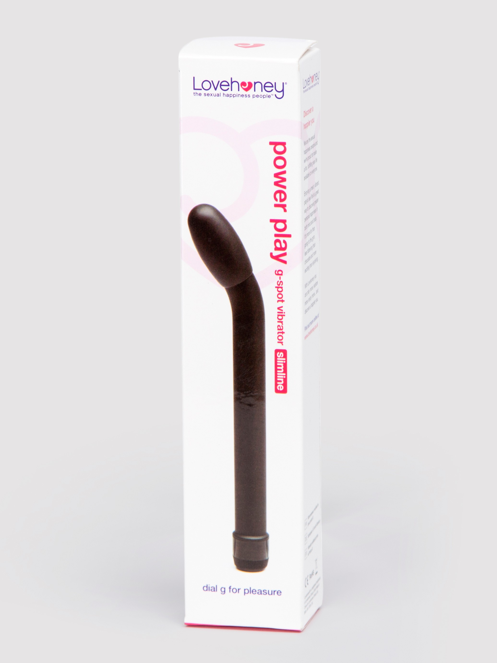 Lovehoney Power Play Slimline G-Spot Vibrator, Black, hi-res
