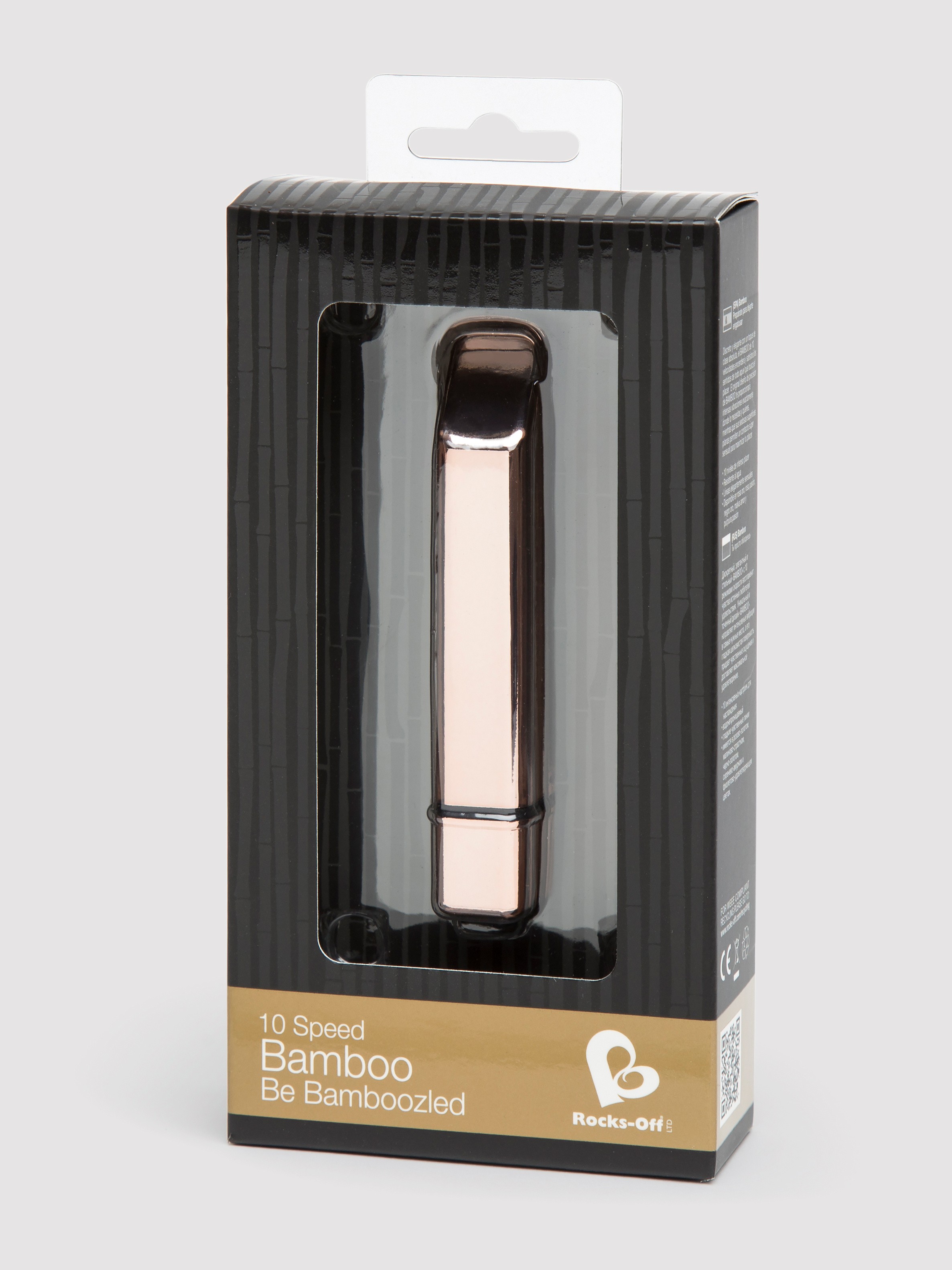 Rocks Off Bamboo 10 Function Bullet Vibrator, Gold, hi-res