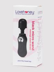 Lovehoney 3-Speed Micro Massage Wand Vibrator, Black, hi-res