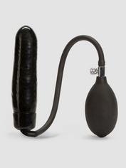 Cock Locker Inflatable Dildo 6 Inch, Black, hi-res