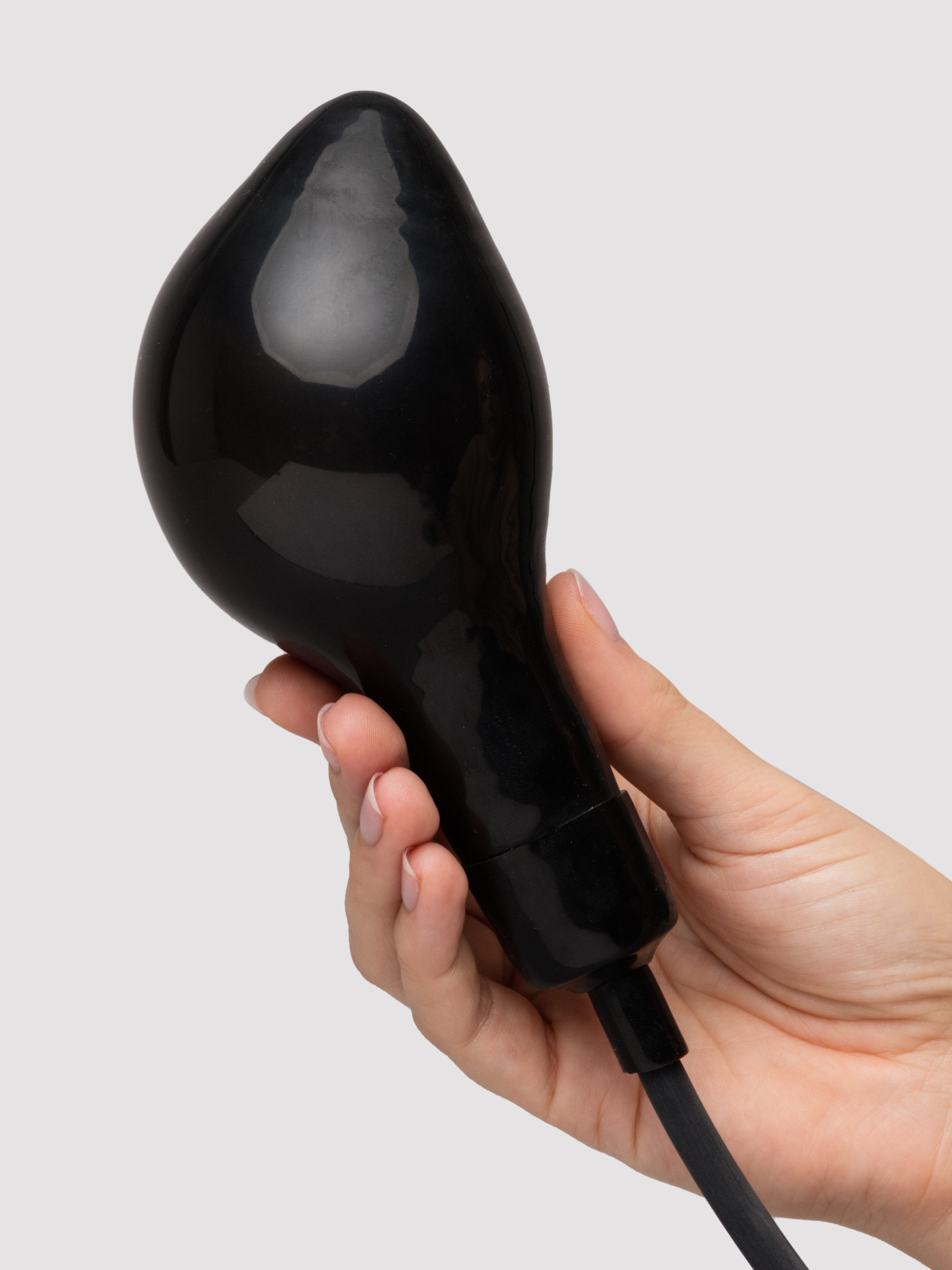 Cock Locker Inflatable Dildo 6 Inch, Black, hi-res