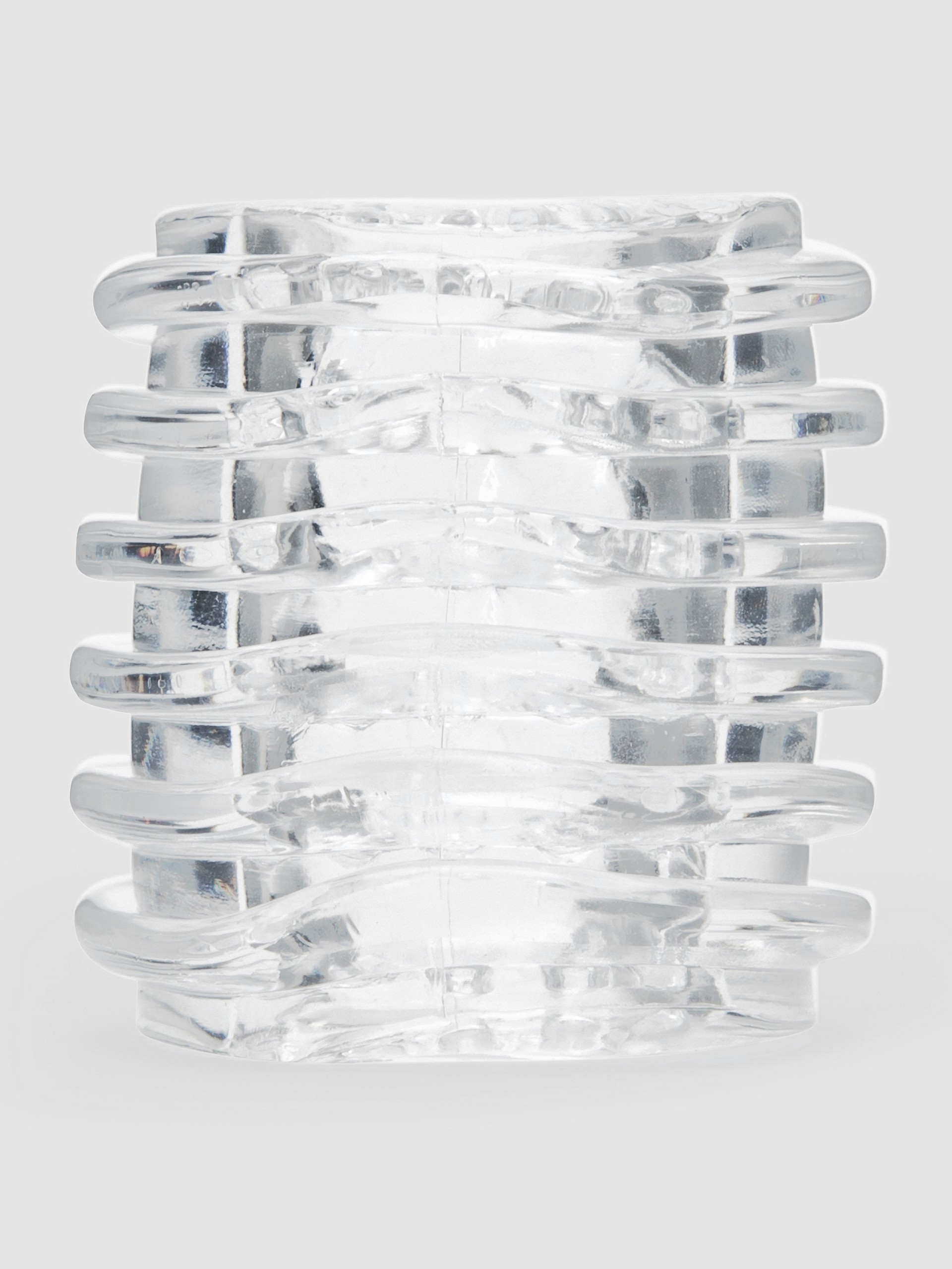 Lovehoney Head Master Double Texture Blow Job Stroker, Clear, hi-res