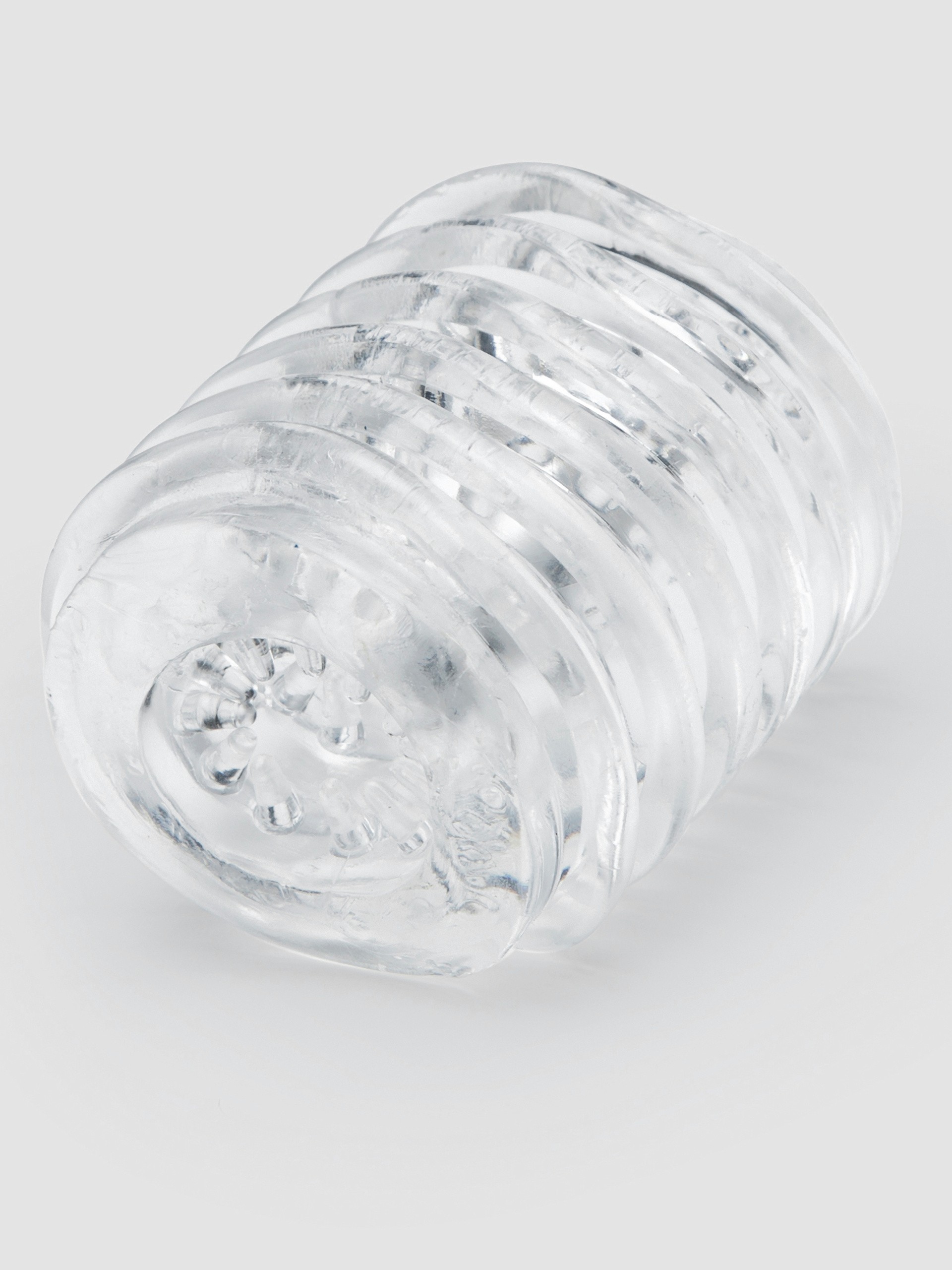 Lovehoney Head Master Double Texture Blow Job Stroker, Clear, hi-res