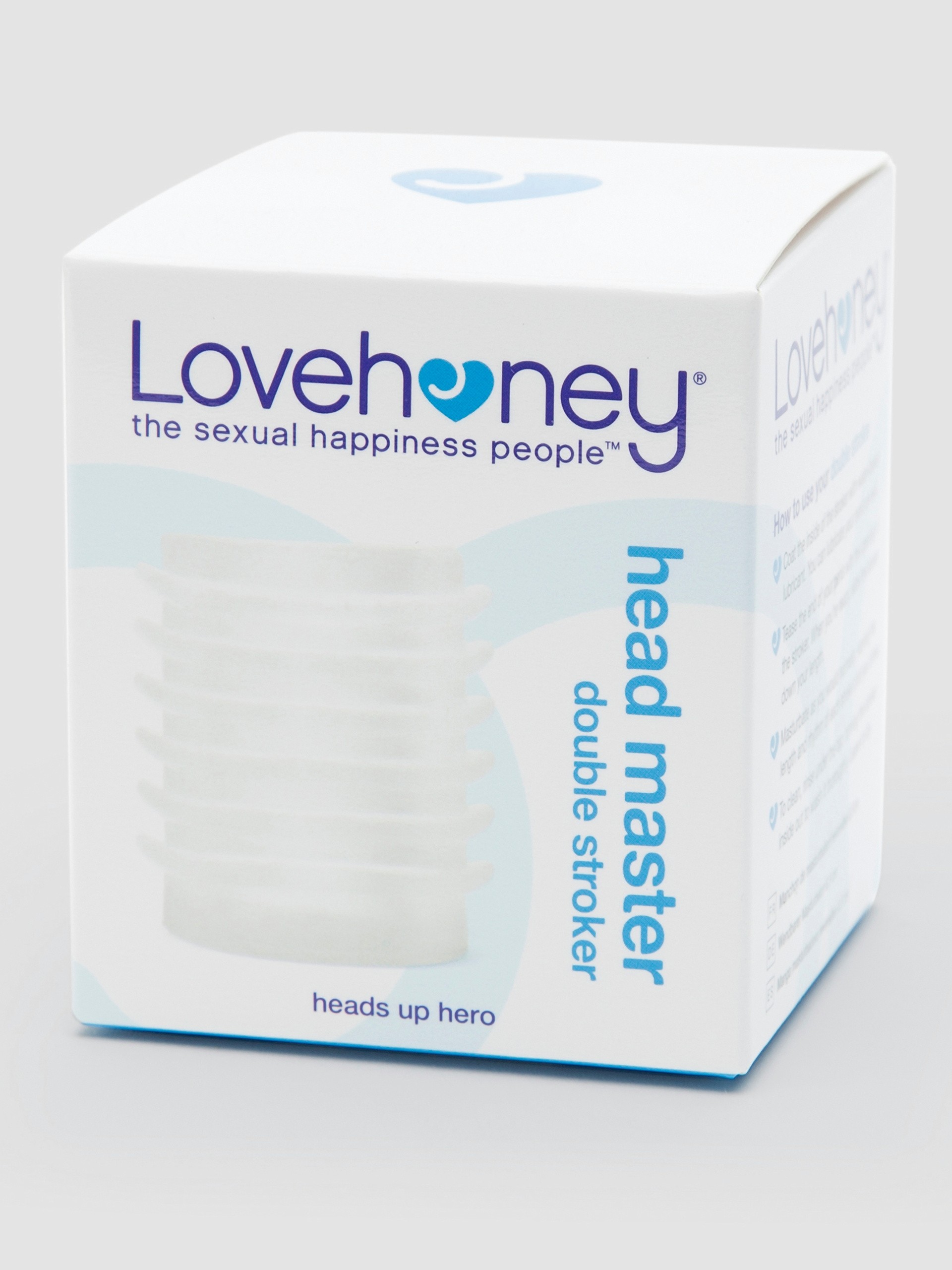 Lovehoney Head Master Double Texture Blow Job Stroker, Clear, hi-res