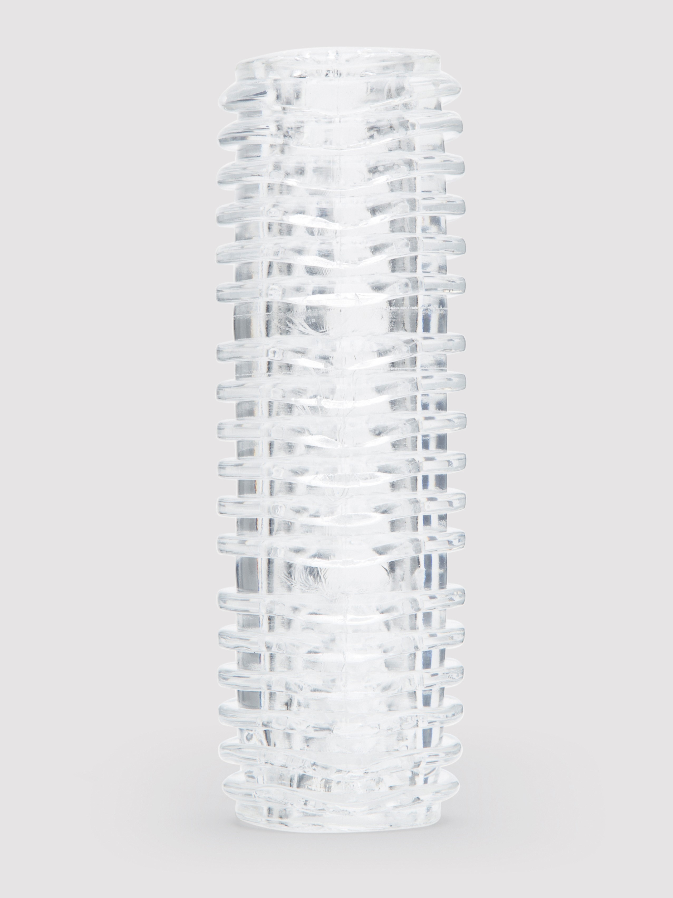 Lovehoney Reversible XL Double Stroker Pleasure Waves, Clear, hi-res