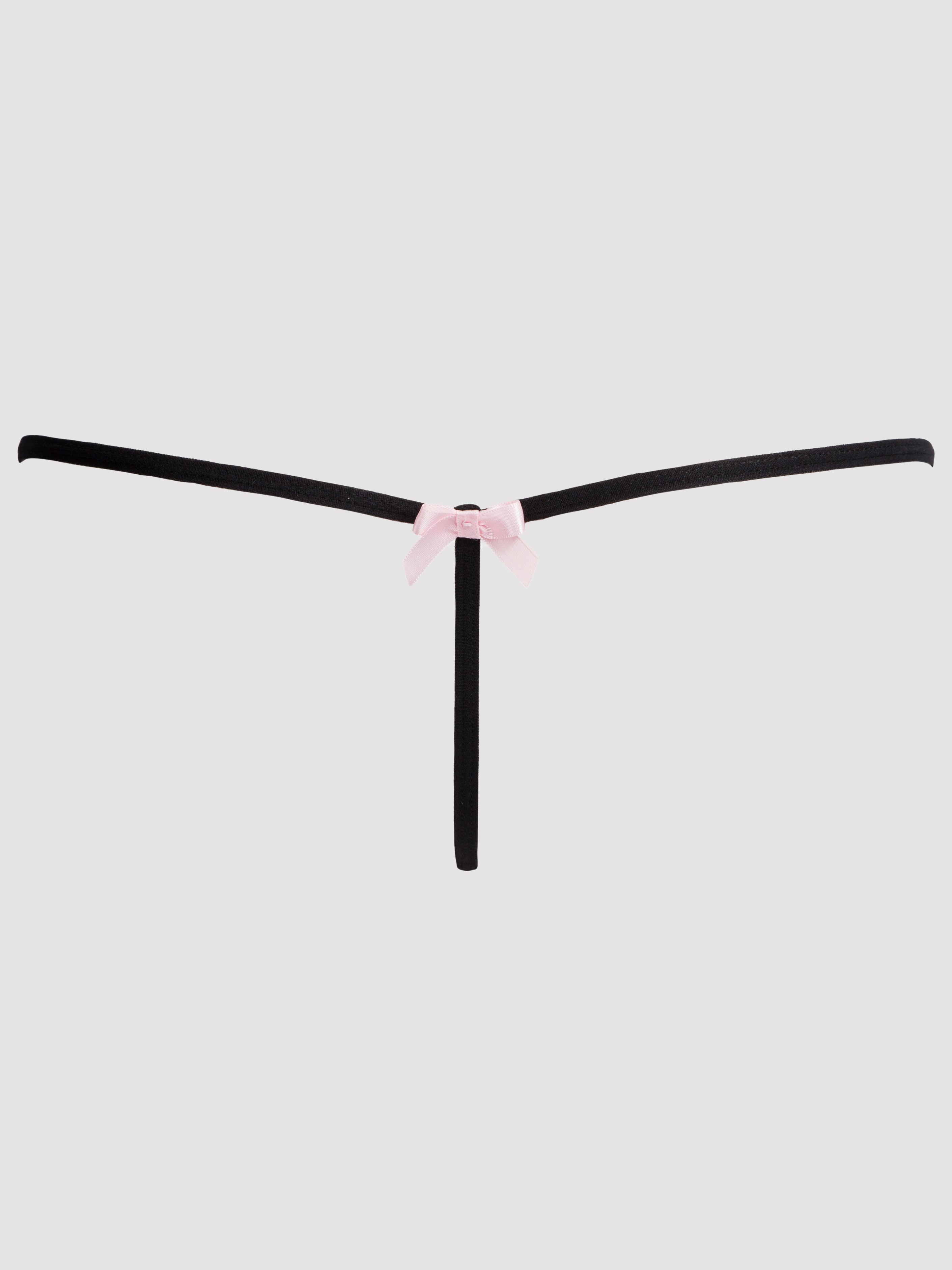 Lovehoney Seduce Me Push-Up Basque Set, Black, vanilla