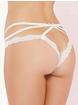 Seven 'til Midnight Crotchless Lace and Mesh Cage Brief, White, hi-res