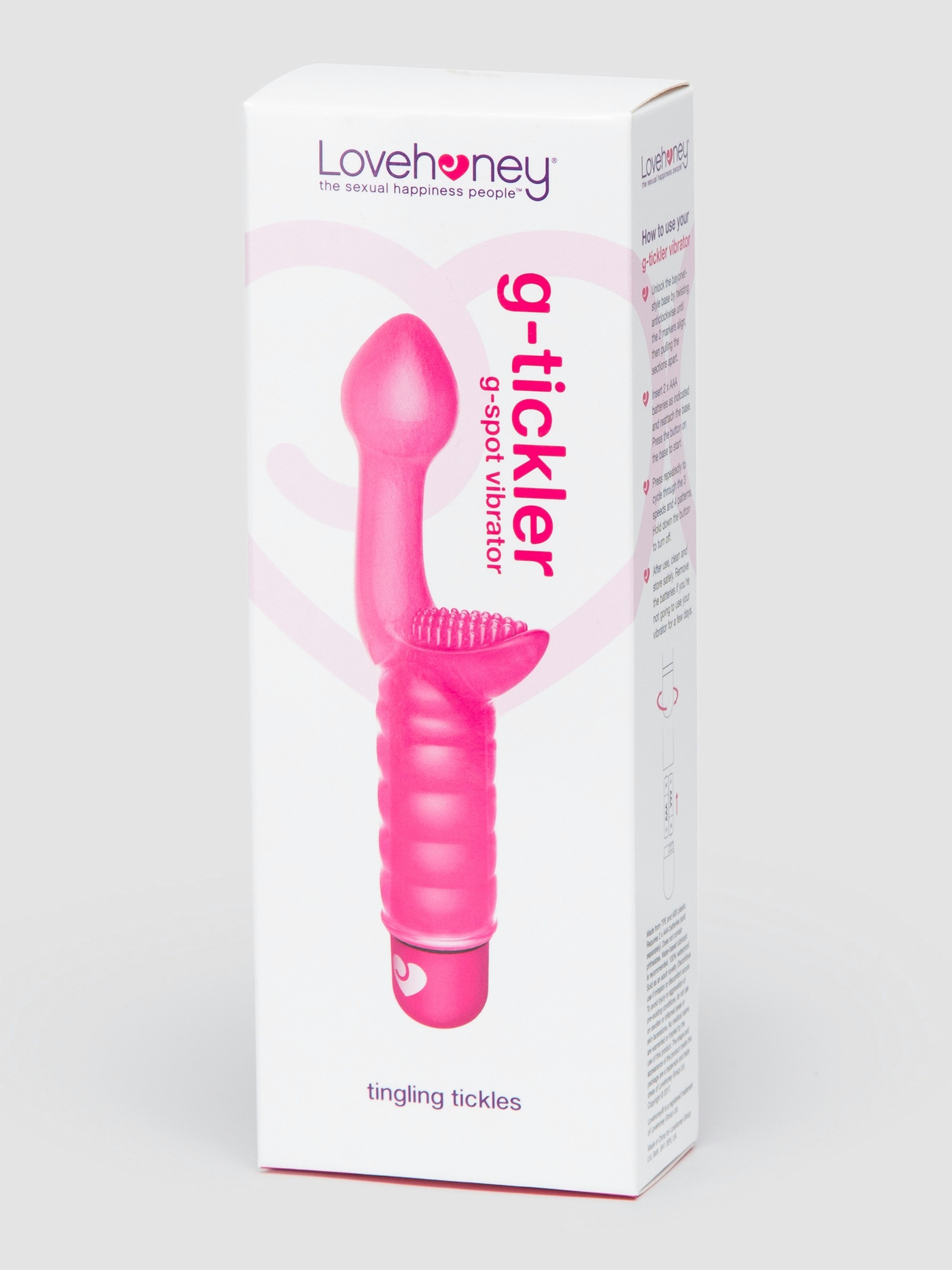 Lovehoney G-Tickler Clitoral and G-Spot Vibrator, Pink, hi-res