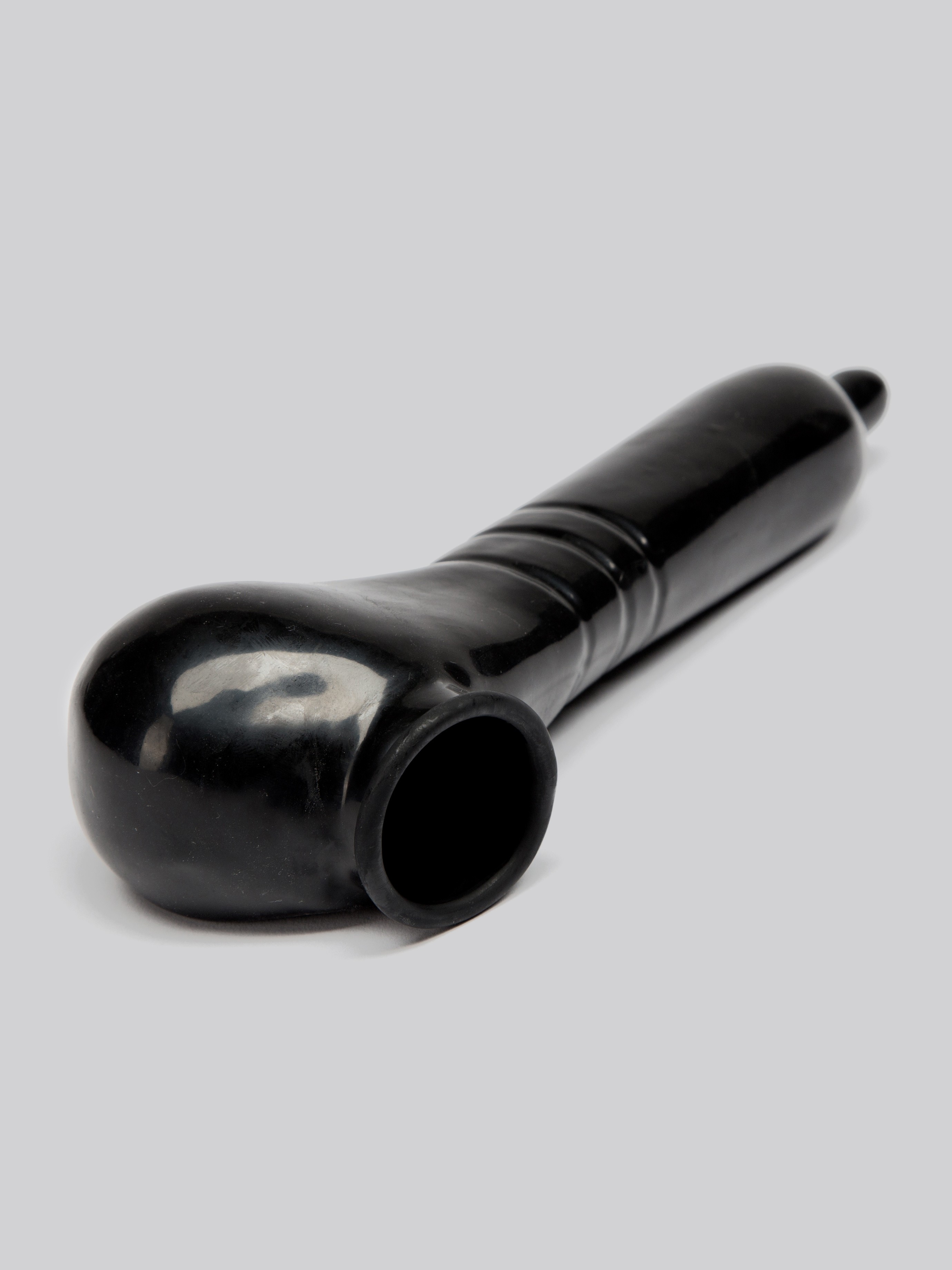 Renegade Rubber Cock and Ball Sheath, Black, hi-res