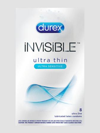 Durex Invisible Extra Thin Condoms (8 Count)