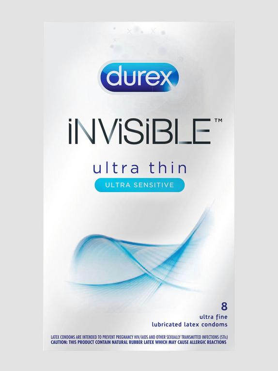 Durex Invisible Extra Thin Condoms (8 Count), , hi-res