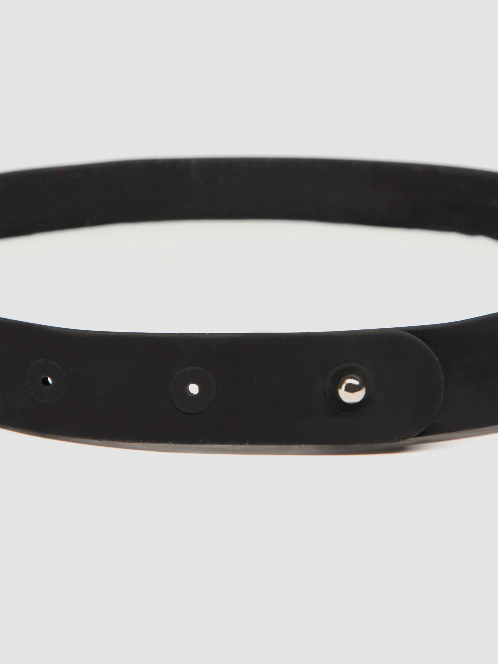 Master Series Silicone Slave Collar, Black, hi-res