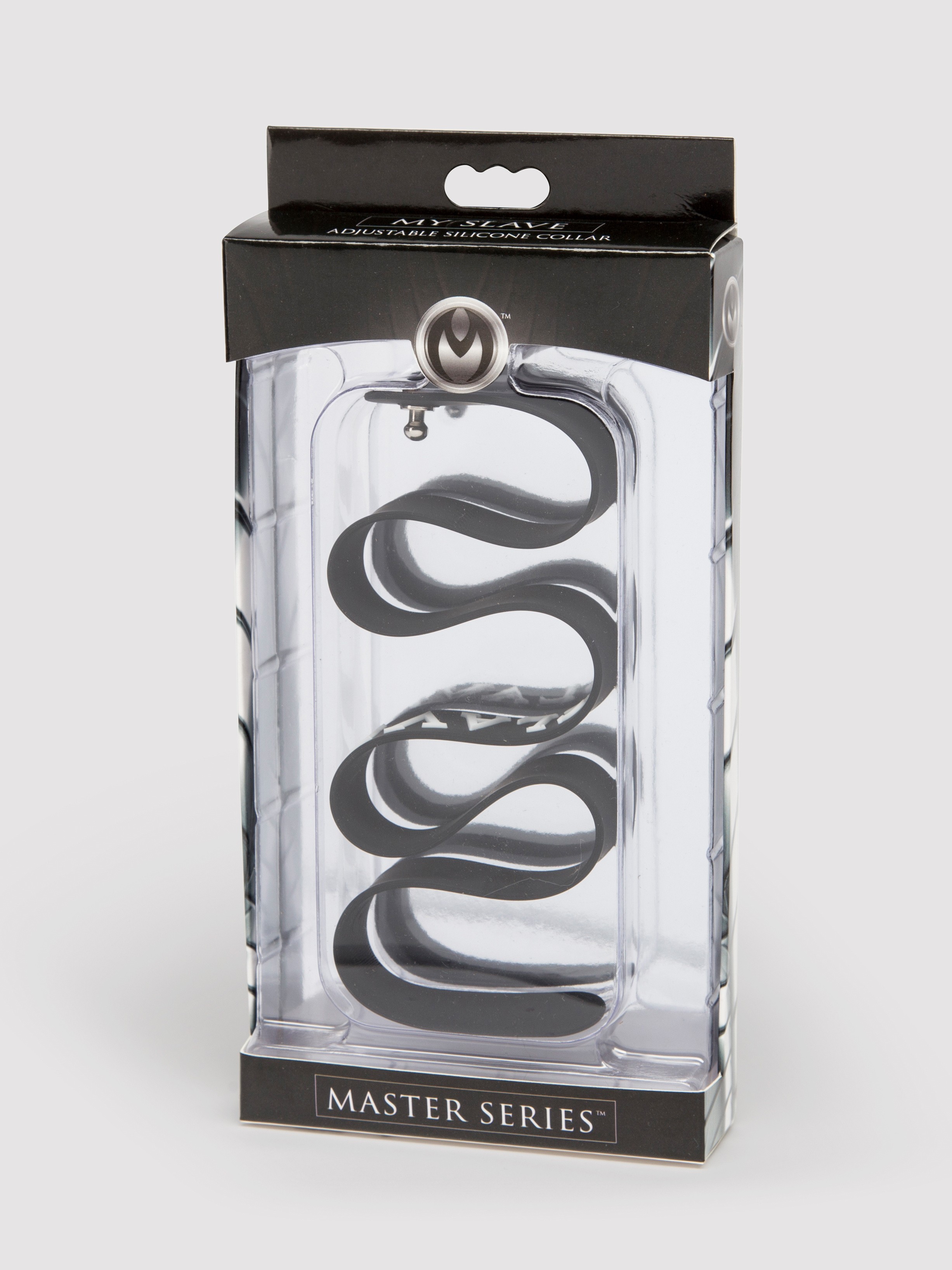 Master Series Silicone Slave Collar, Black, hi-res