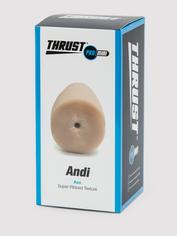 THRUST Pro Mini Andi Super Ribbed Pocket Ass 205g, Flesh Pink, hi-res