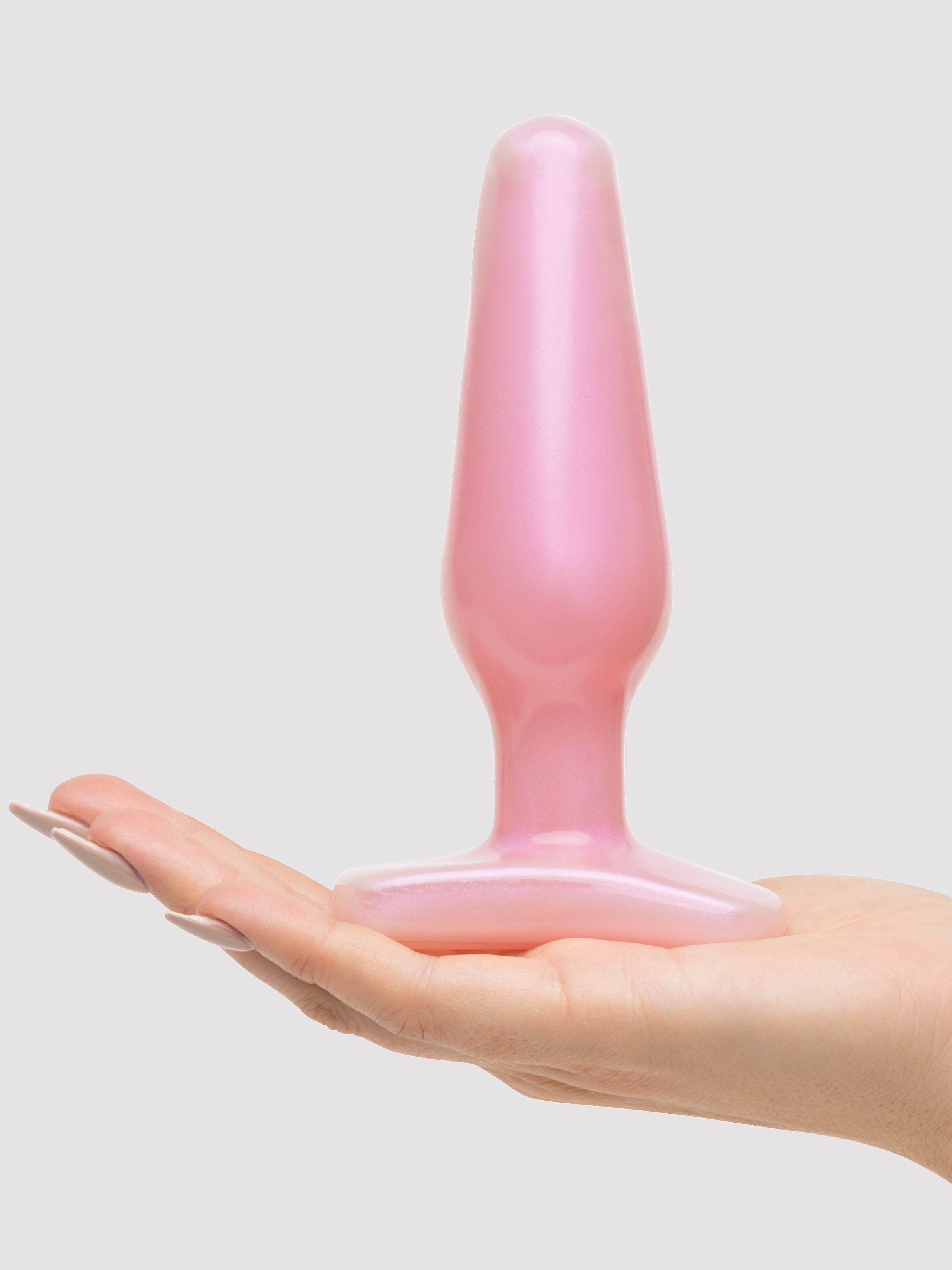Doc Johnson Iridescent Medium Butt Plug, Pink, hi-res