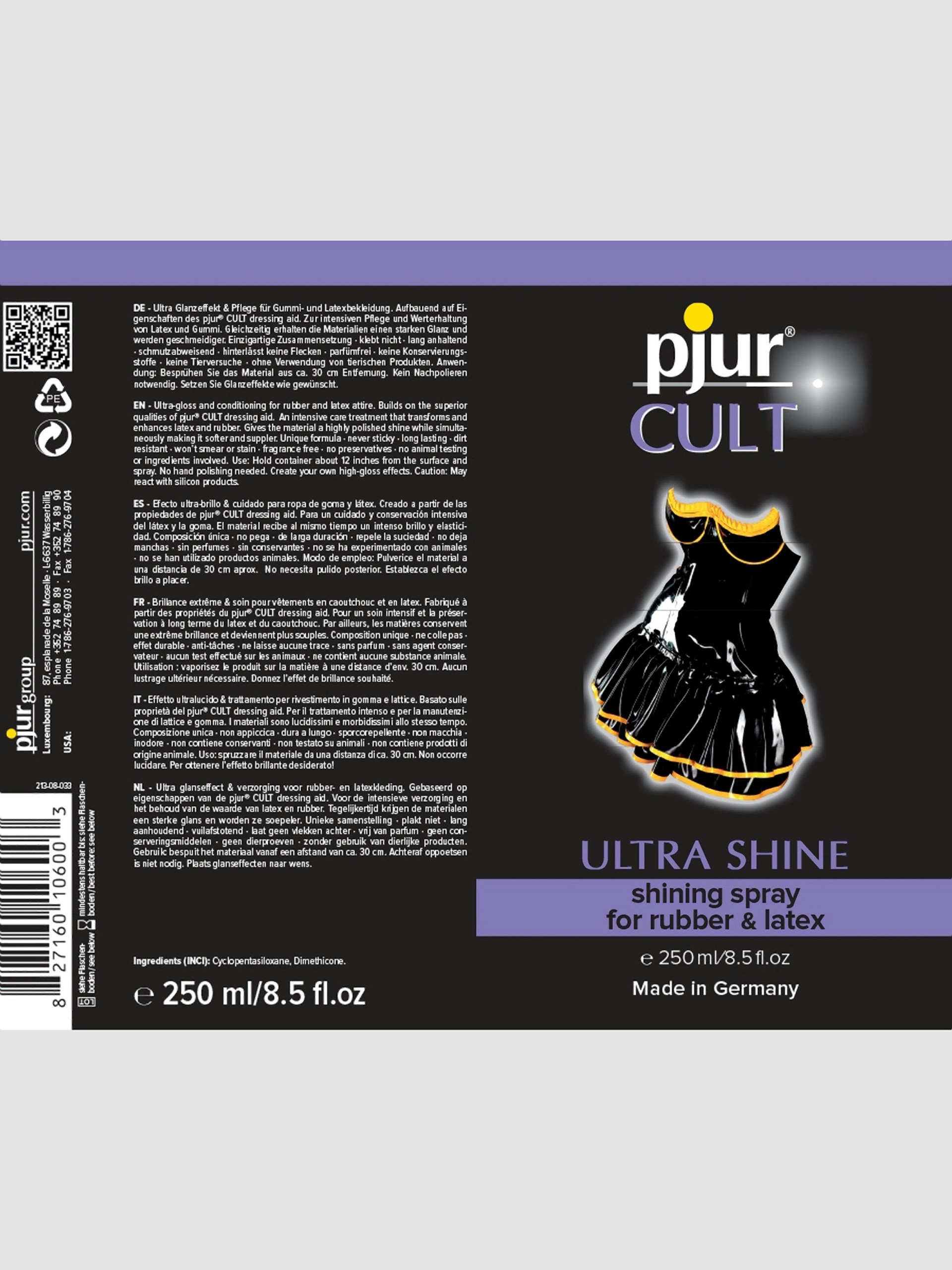 Pjur Cult Latex Shiner Spray 8.5 fl. oz LHUS, , hi-res