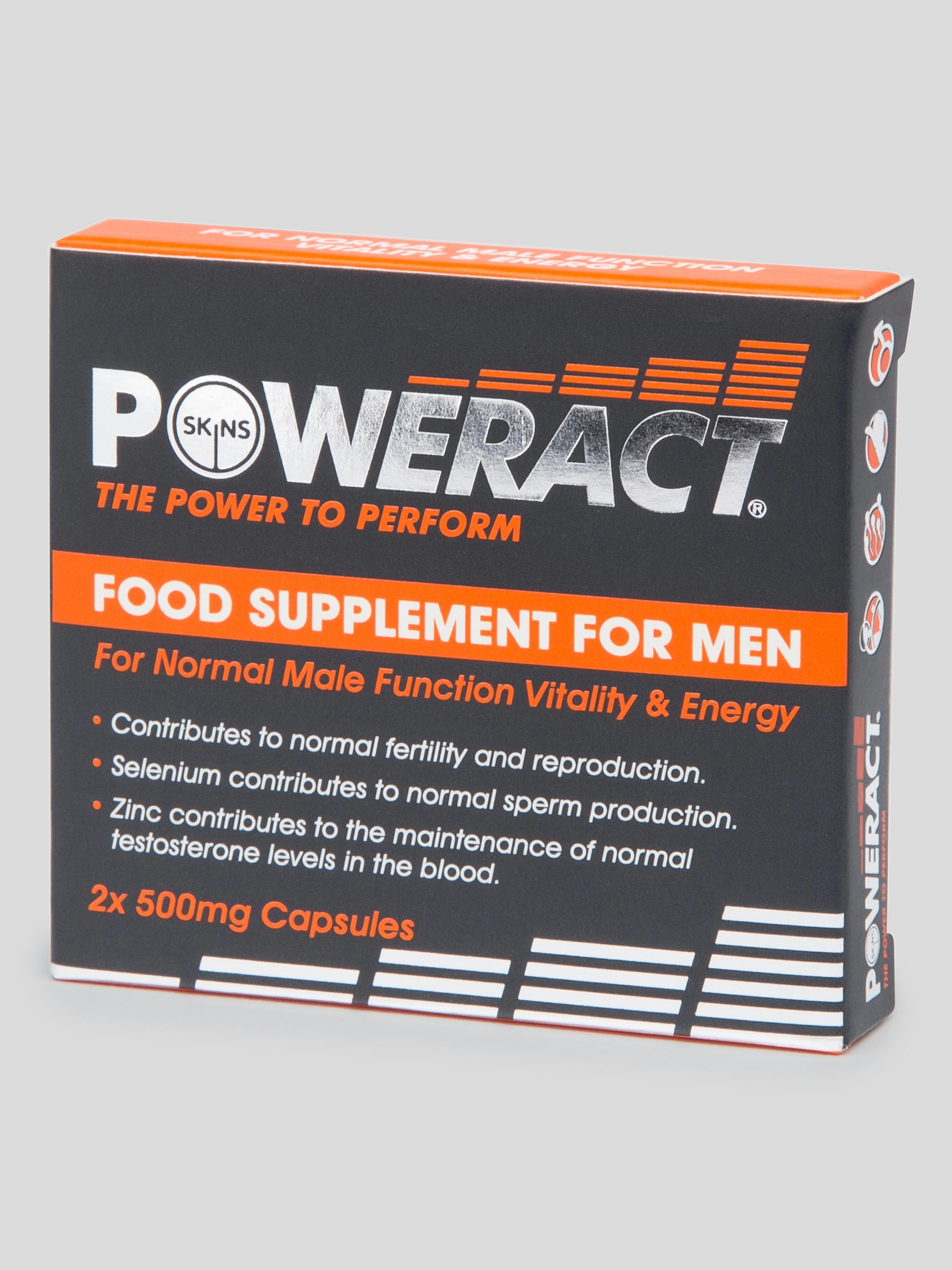 Skins Poweract Performance Capsules for Men (2 Capsules), , hi-res