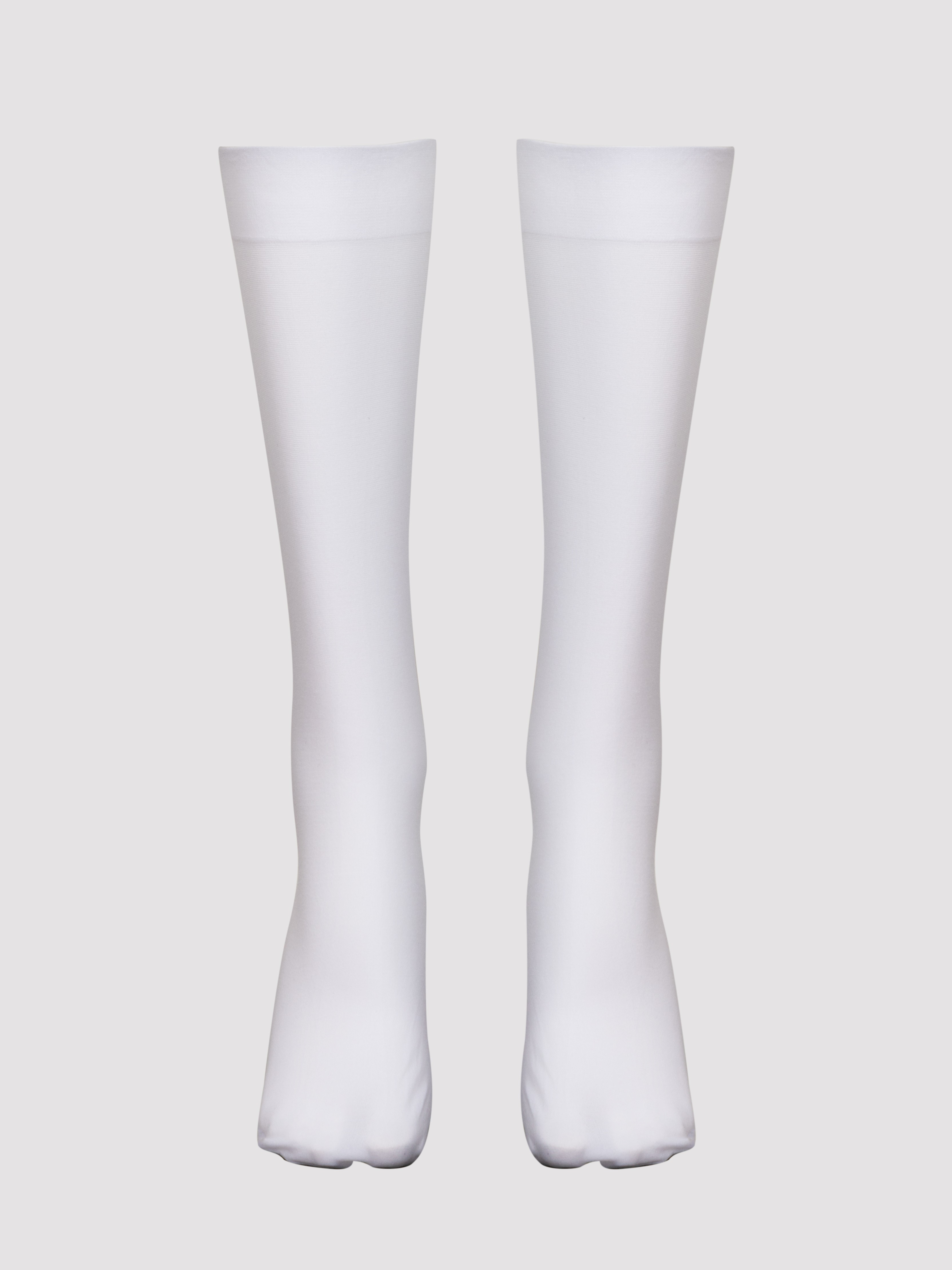 Lovehoney Fantasy White Knee-High Socks, White, hi-res