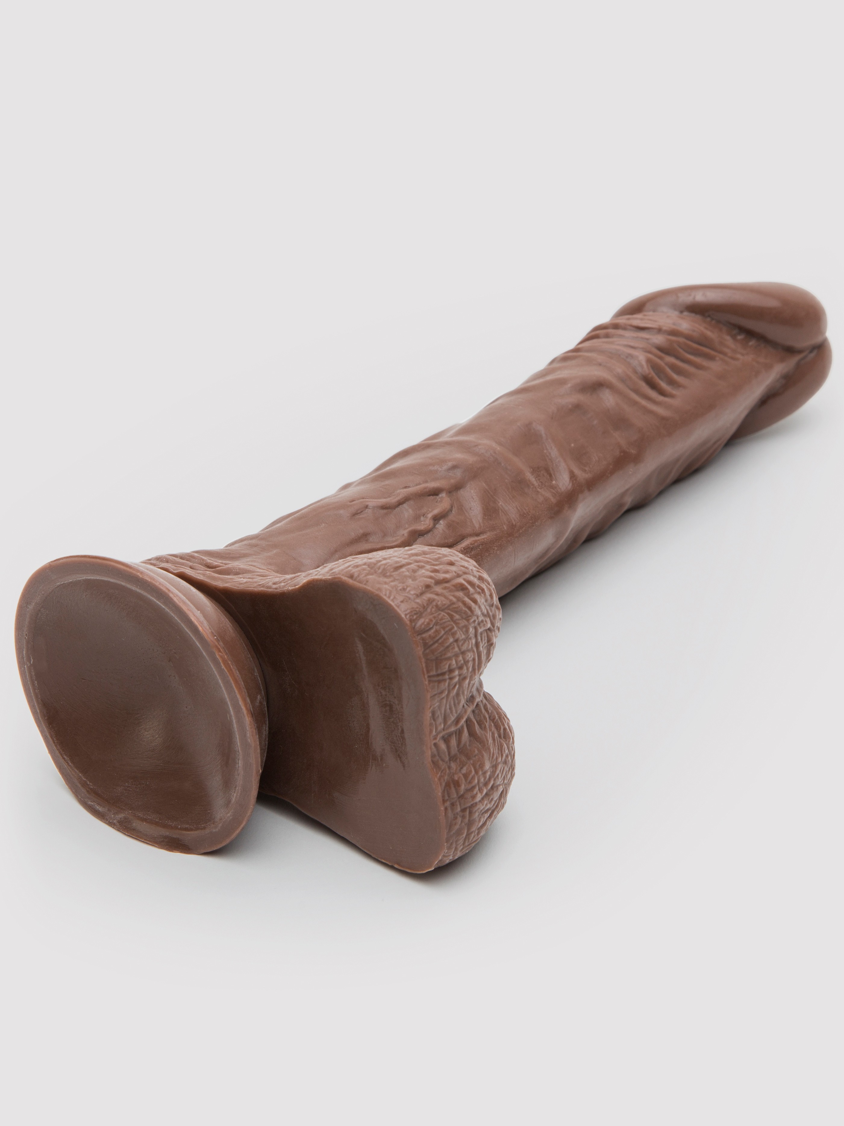 Lifelike Lover Classic Realistic Extra Long Dildo 9 Inch, Flesh Brown, hi-res
