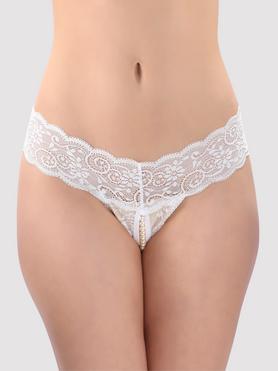 Lovehoney Crotchless Pearl Thong