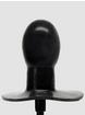 Cock Locker Inflatable Foam Core Ball Butt Plug 6 Inch, Black, hi-res