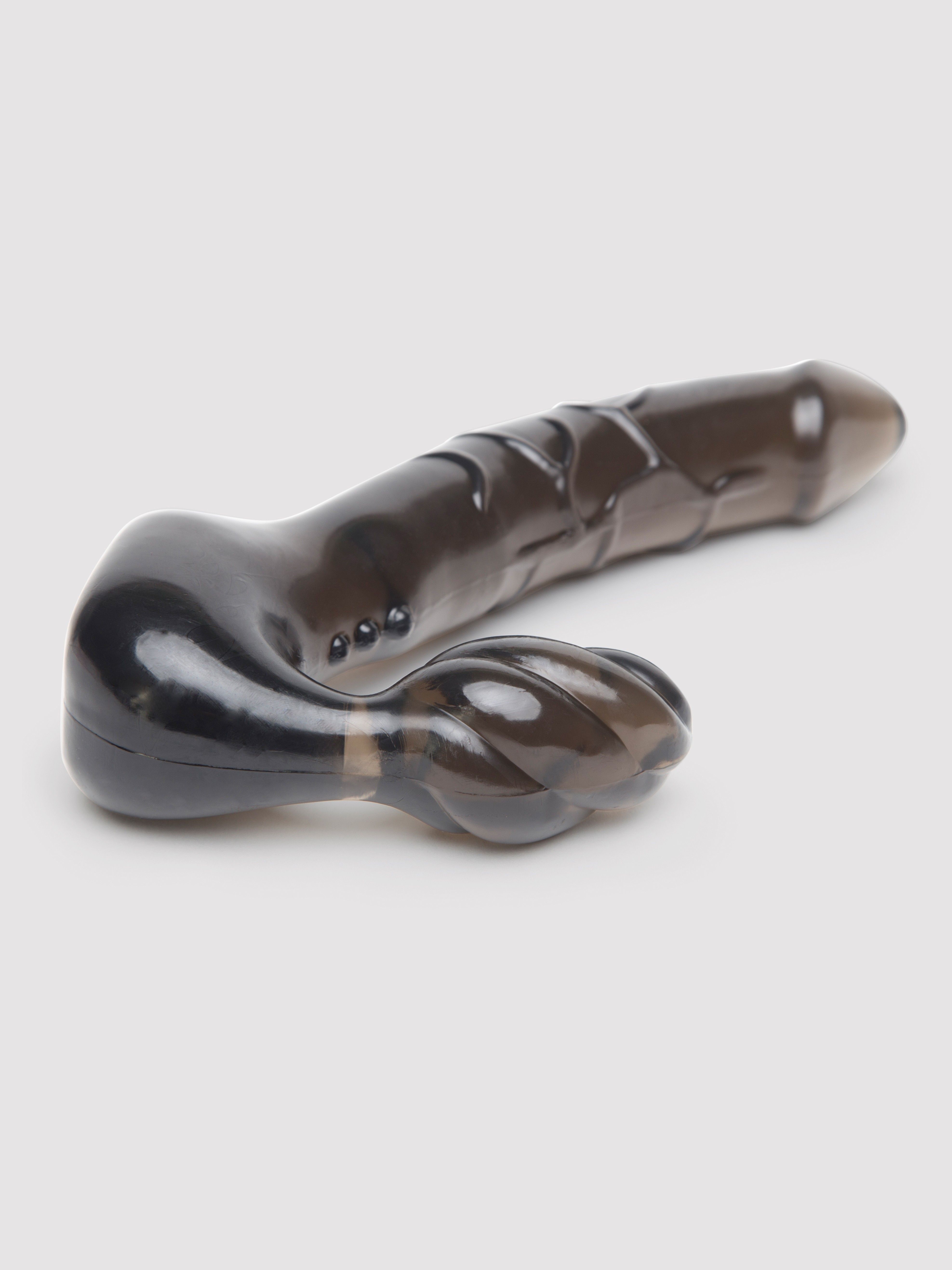 Lovehoney Double Wow Strapless Strap-On Dildo 7 Inch, Black, hi-res