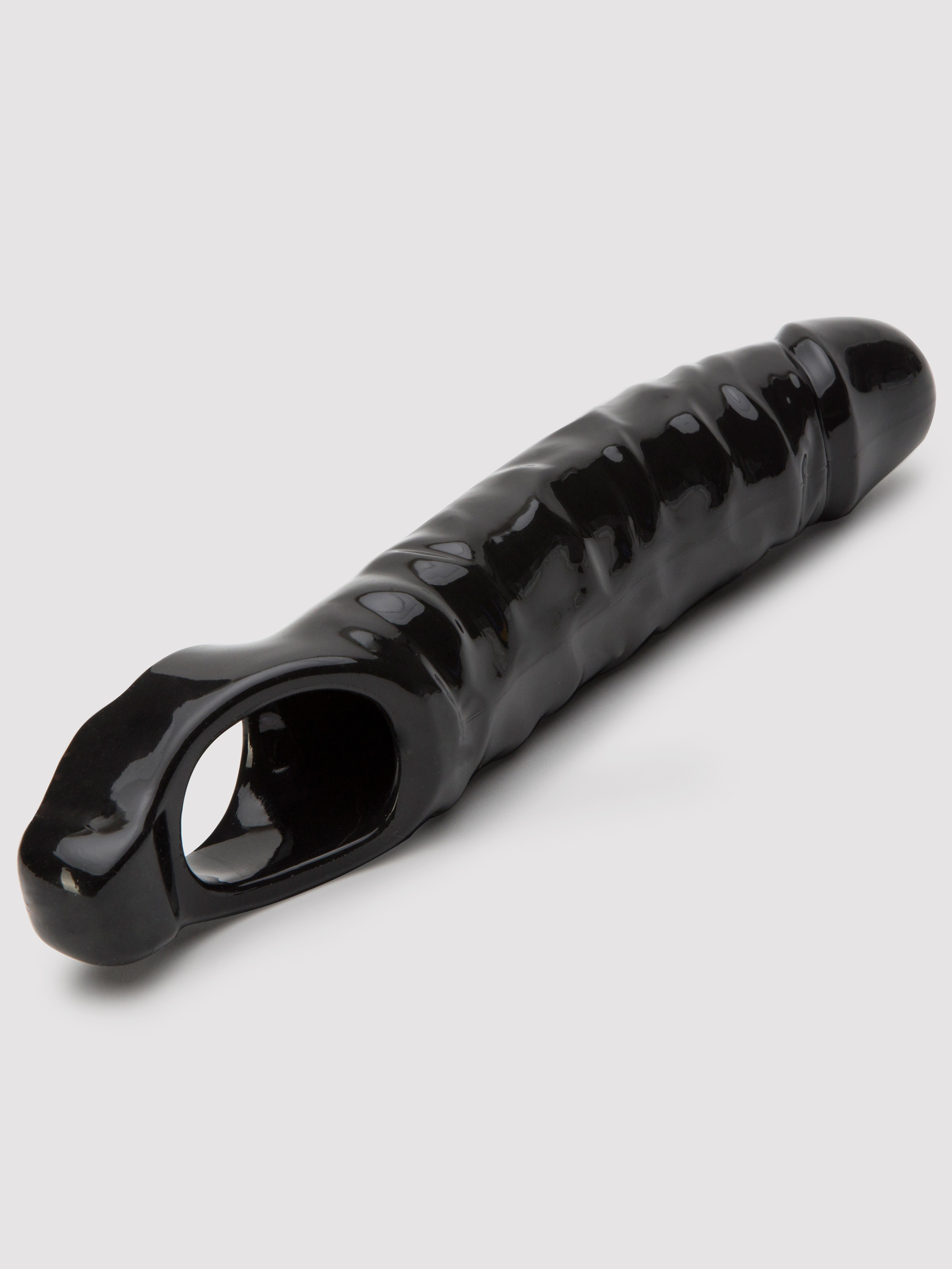 Lovehoney Mega Mighty 3 Extra Inches Penis Extender with Ball Loop, Black, hi-res