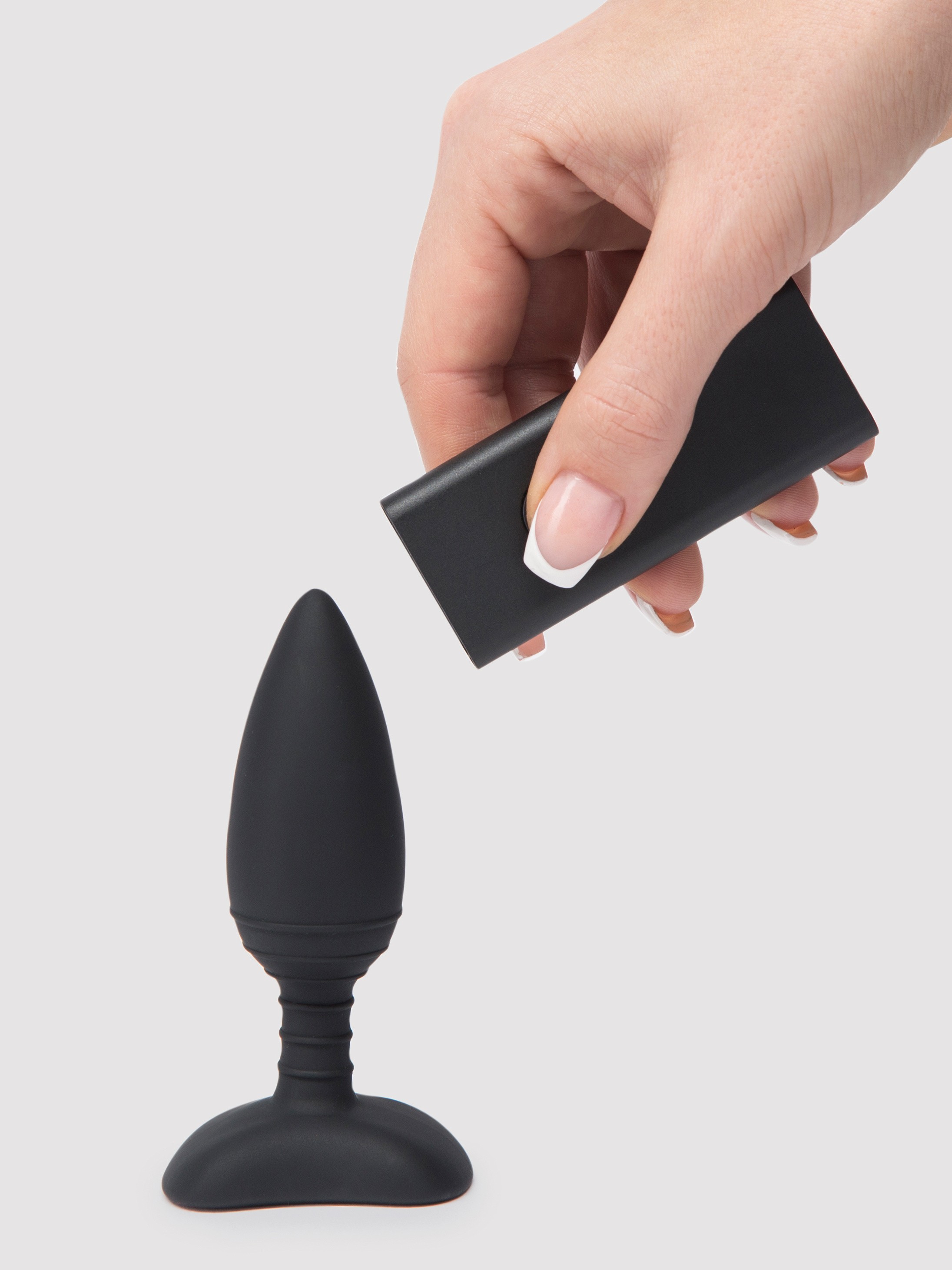 Nexus Ace Small Quiet Remote Control Vibrating Butt Plug, Black, hi-res