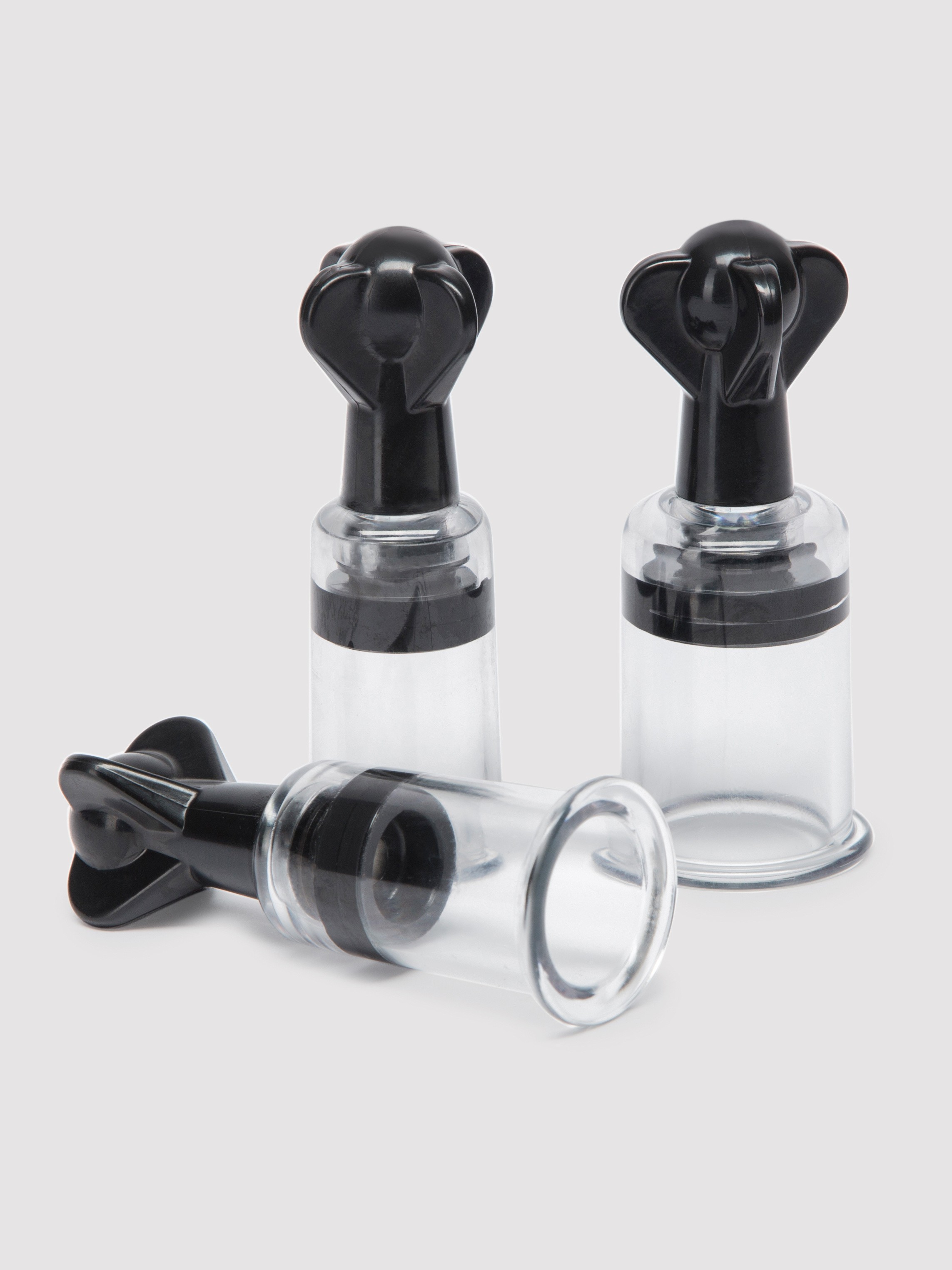 DOMINIX Deluxe Nipple and Clit Triple Sucker Set, Black, hi-res