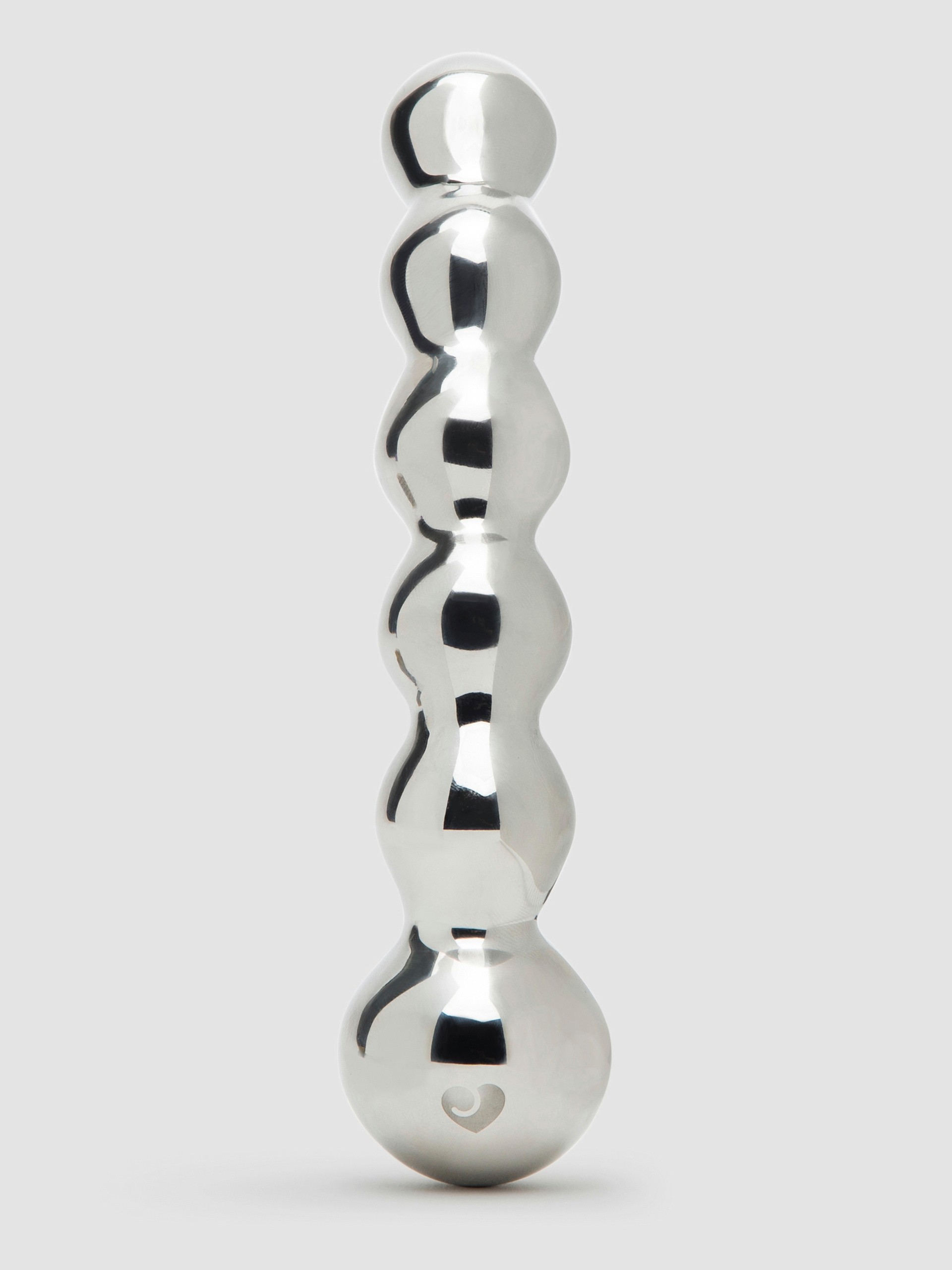Desire Luxury Beaded Stainless Steel Dildo, Silver, hi-res