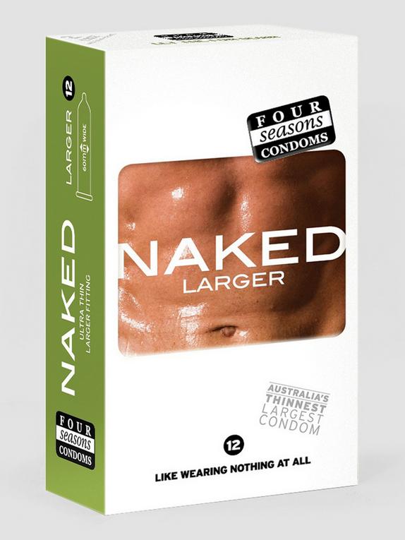 Four Seasons Naked Larger Latex Condoms (12 Pack), , hi-res