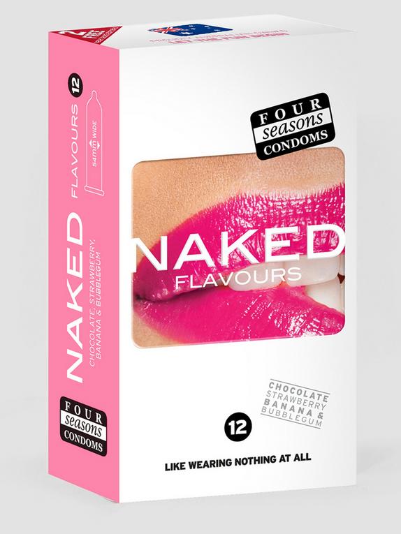 Four Seasons Naked Flavoured Latex Condoms (12 Pack), , hi-res