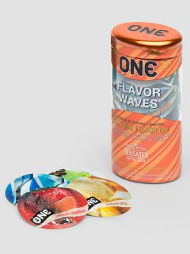 ONE Flavour Waves Latex Condoms (12 Pack)