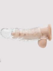 Lovehoney Mega Mighty 2 Extra Inches Girthy Penis Extender with Ball Loop, Clear, hi-res