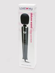 Lovehoney Deluxe Extra Powerful Plug In Massage Wand Vibrator, Black, hi-res