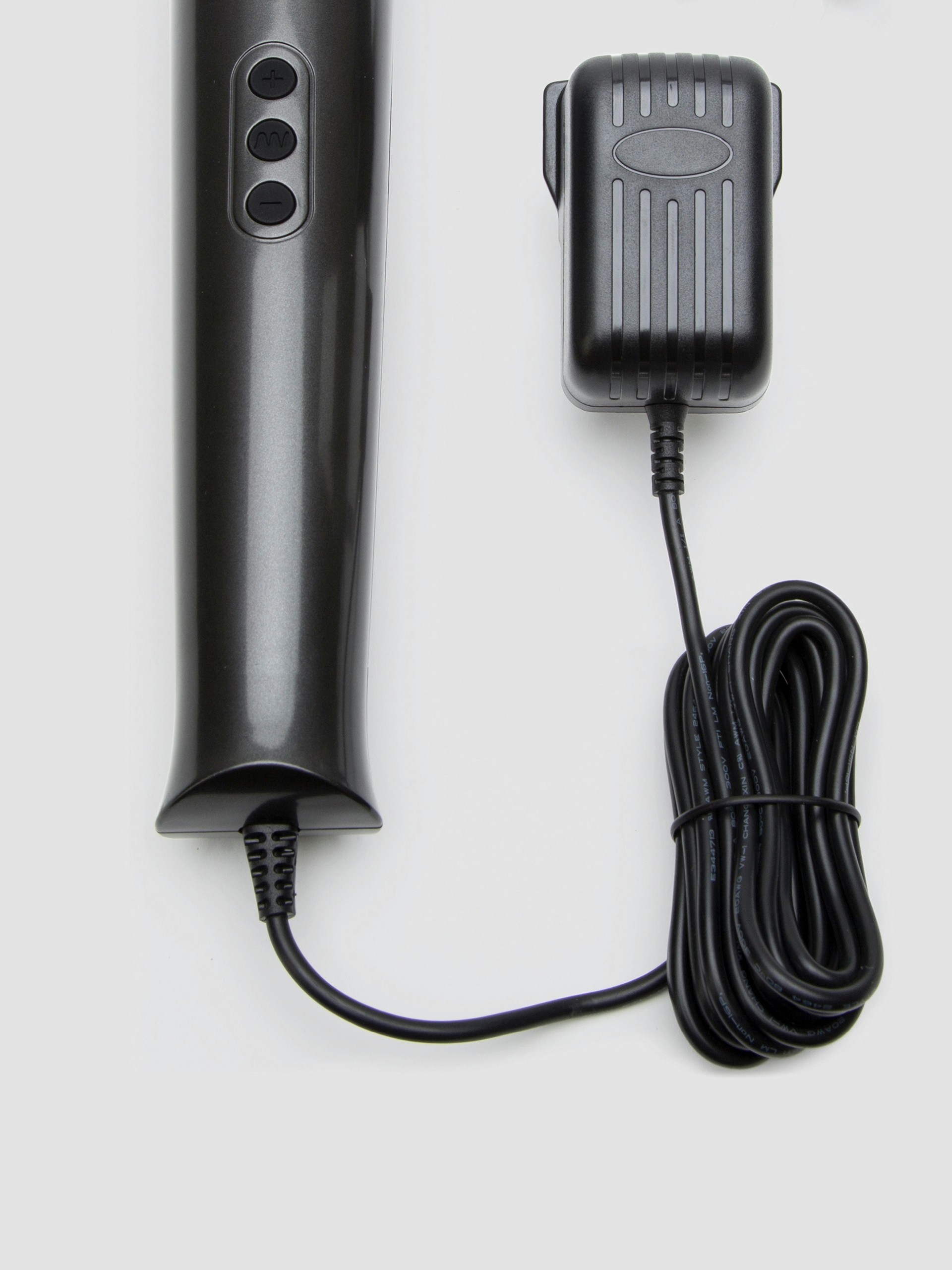 Lovehoney Deluxe Extra Powerful Massage Wand Vibrator, Black, hi-res