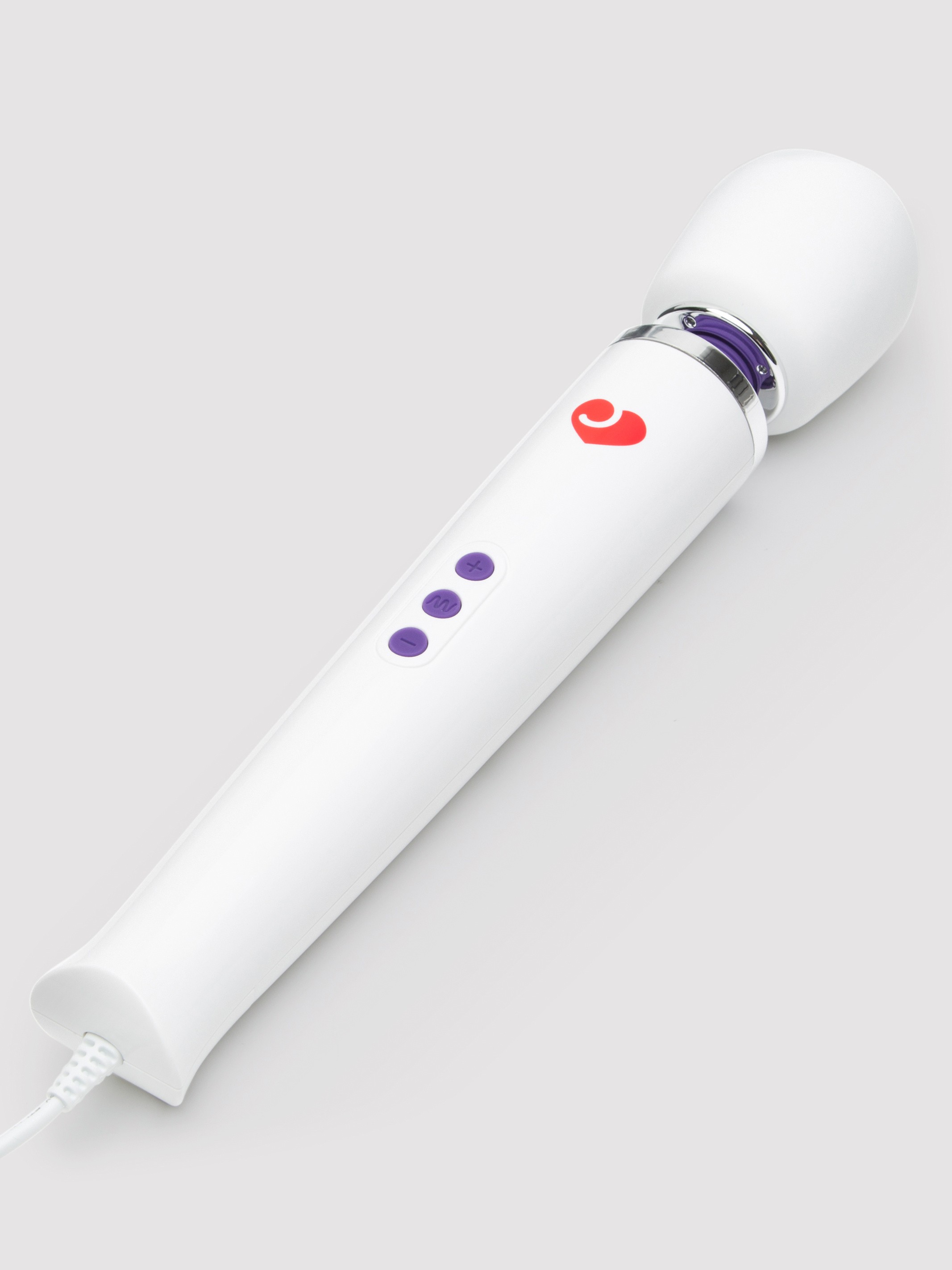 Lovehoney Deluxe Extra Powerful Mains Powered Magic Wand Vibrator, White, hi-res