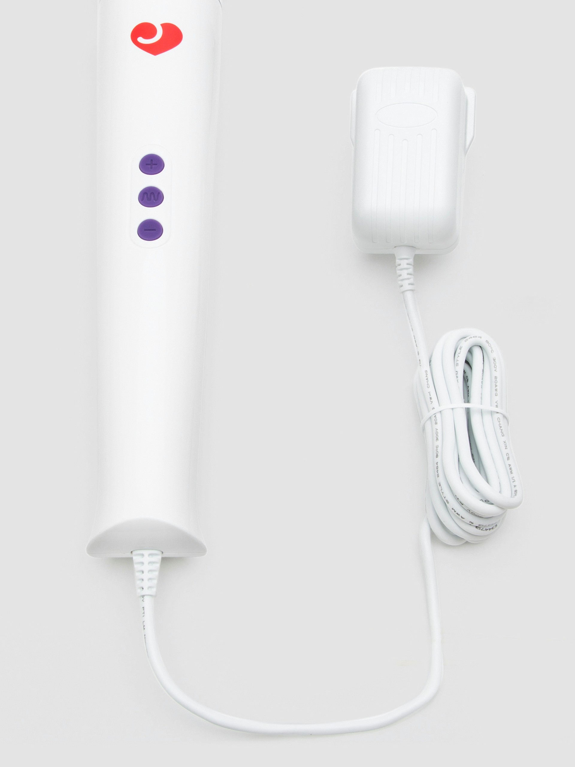 Lovehoney Deluxe Extra Powerful Mains Powered Magic Wand Vibrator, White, hi-res