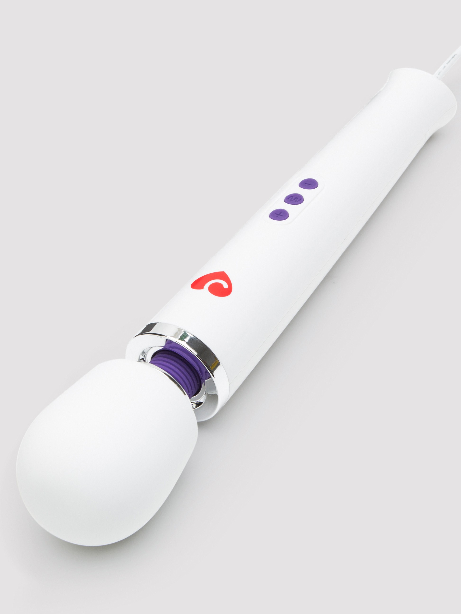 Lovehoney Deluxe Extra Powerful Plug In Massage Wand Vibrator, White, hi-res