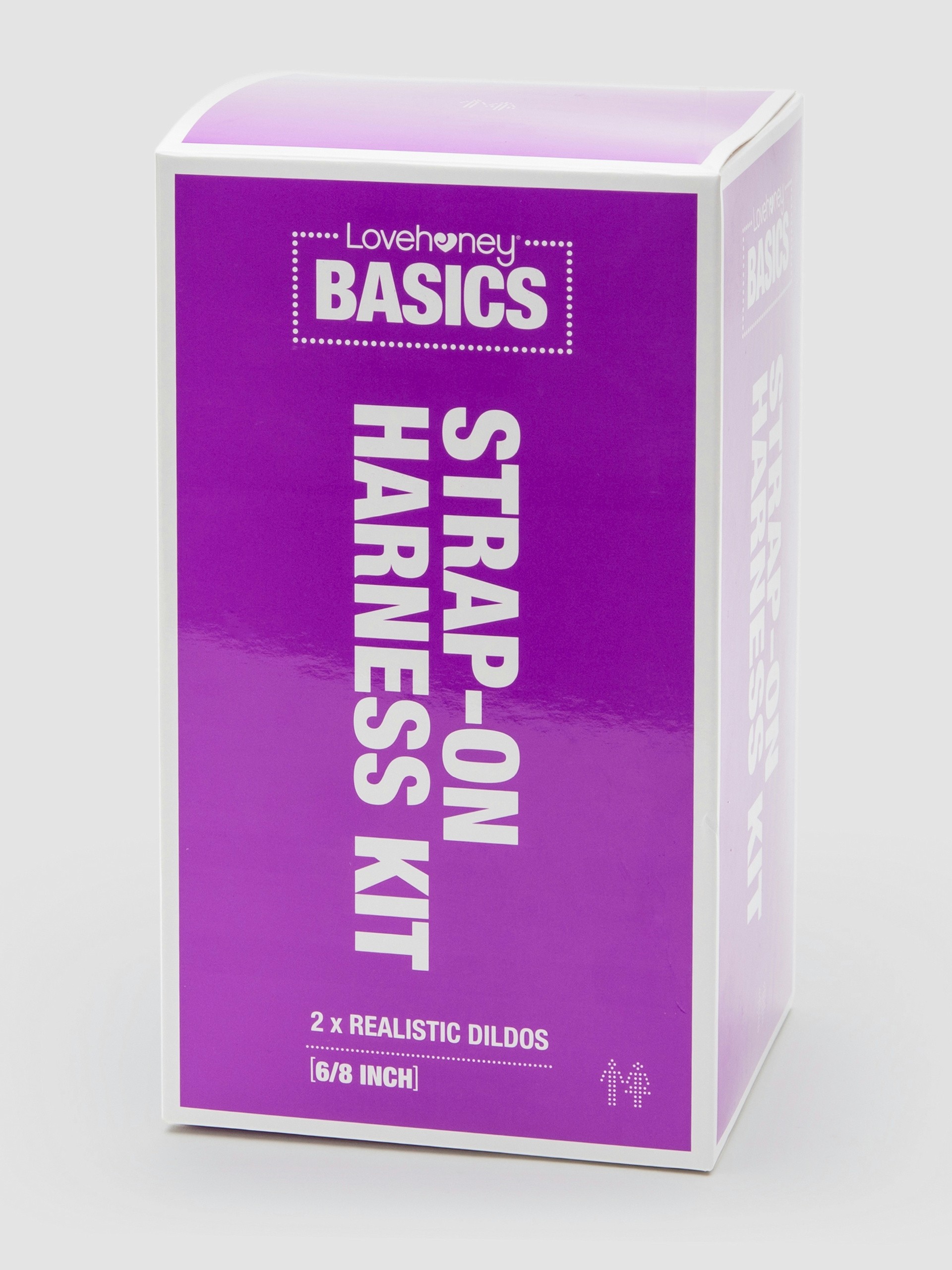 BASICS Strap-On Harness Kit with 2 Dildos, Black, hi-res