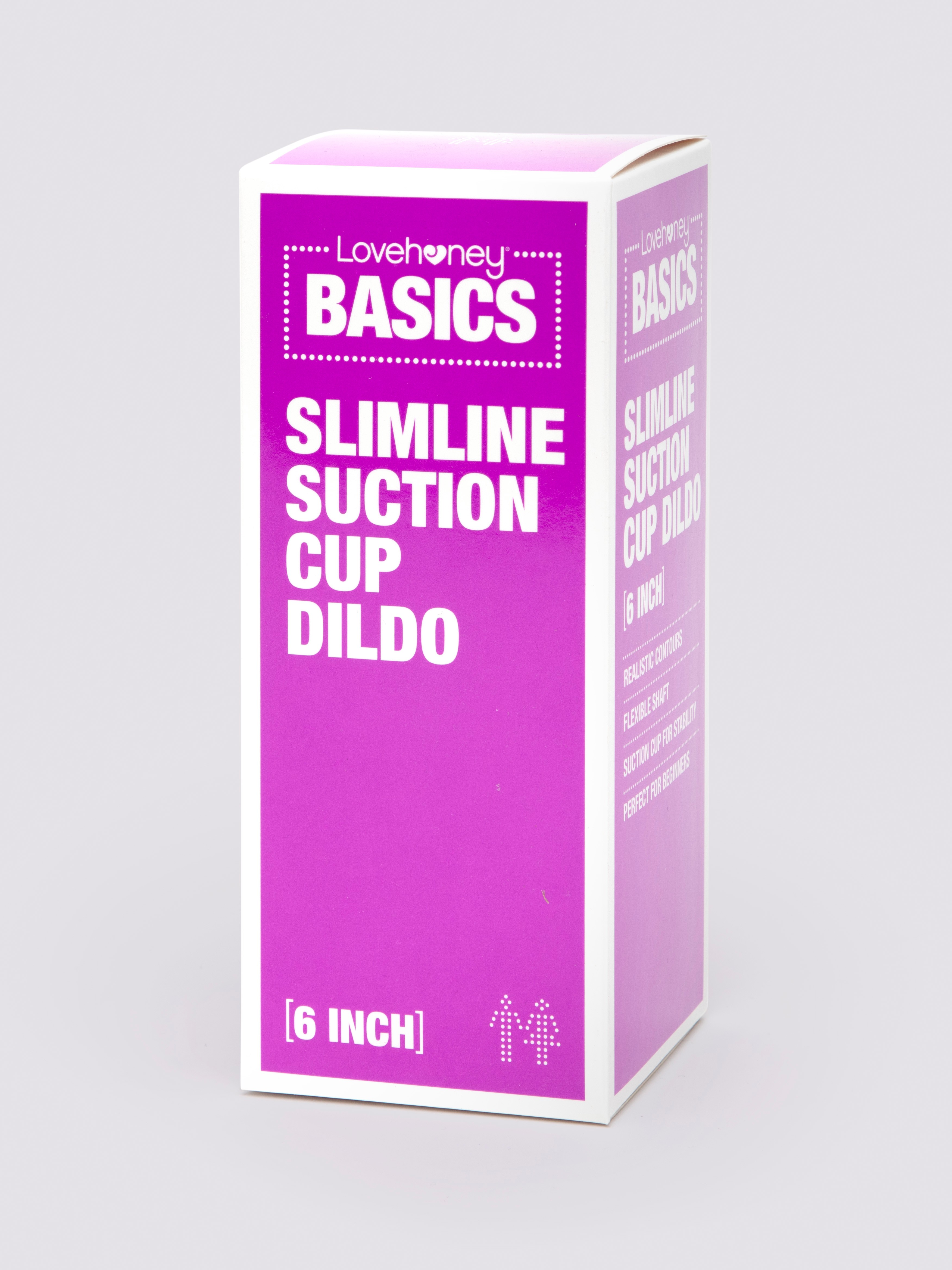 BASICS Slimline Anal Starter Dildo 6 Inch, Purple, hi-res