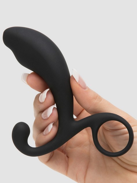 Lovehoney PRO-Stim Elite Silicone Prostate Massager, Black, hi-res