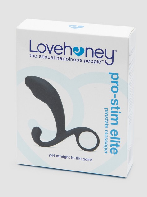 Lovehoney PRO-Stim Elite Silicone Prostate Massager, Black, hi-res
