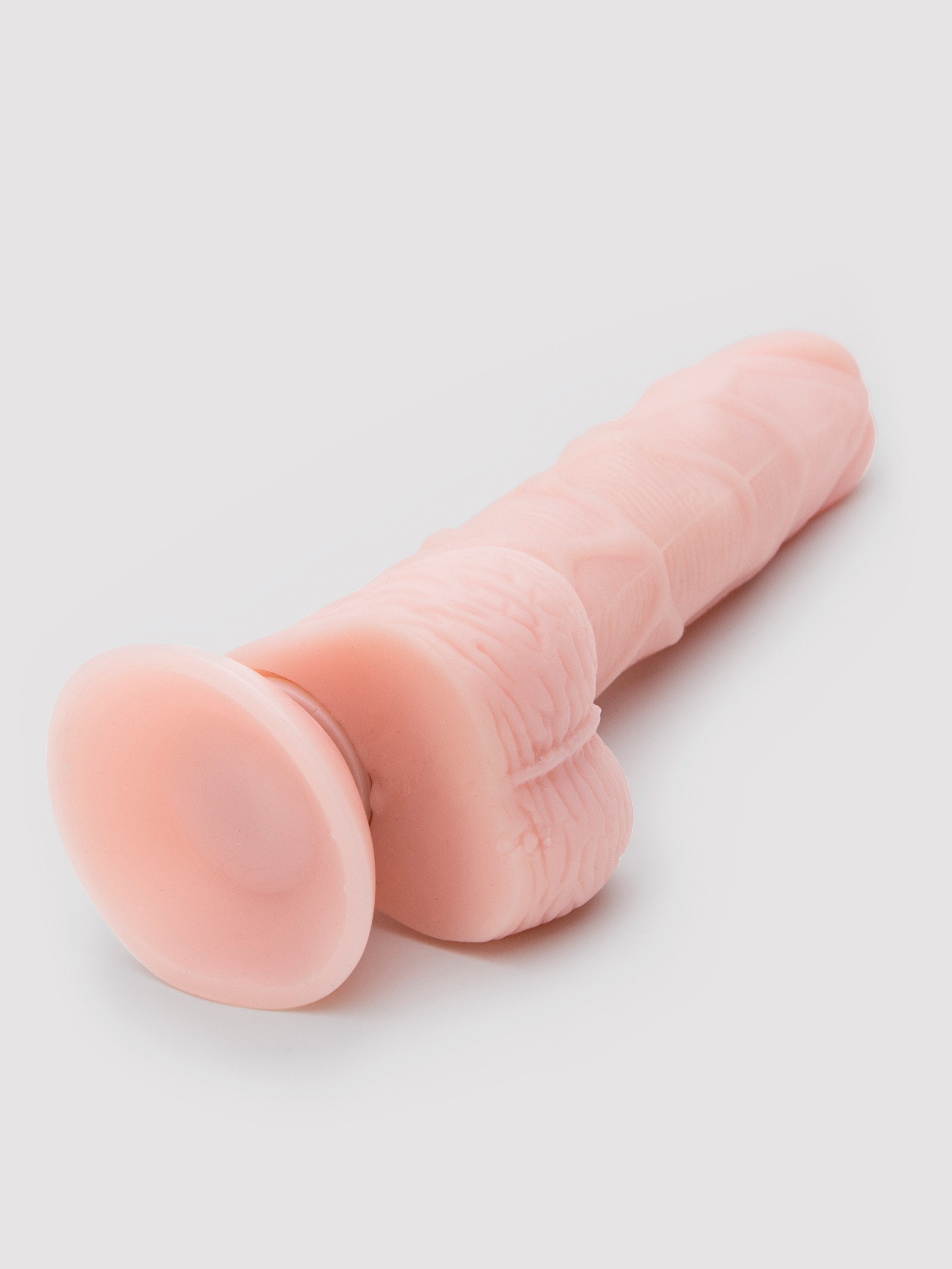 Foreskin Flipper Flexible Beaded Suction Cup Dildo 6.5 Inch, Flesh Pink, hi-res